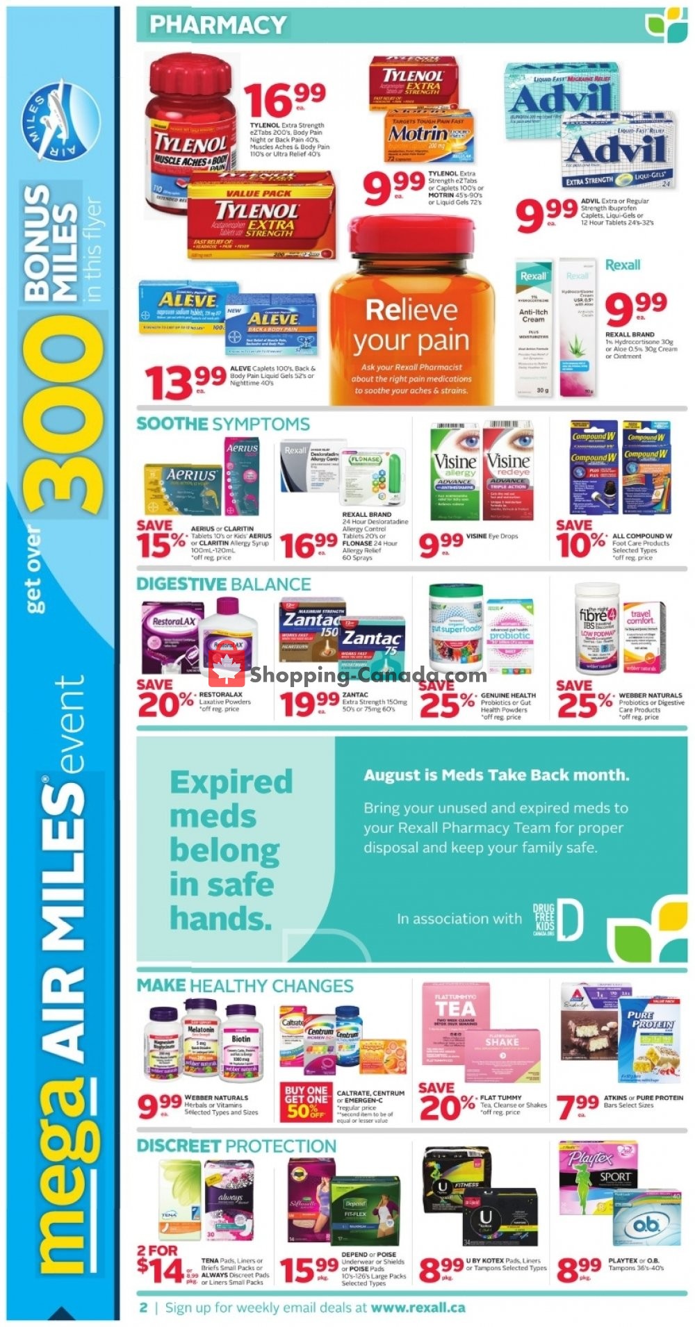 Rexall Drug Store flyer from Friday August 9, 2019 to Thursday August 15, 2019 - page 3