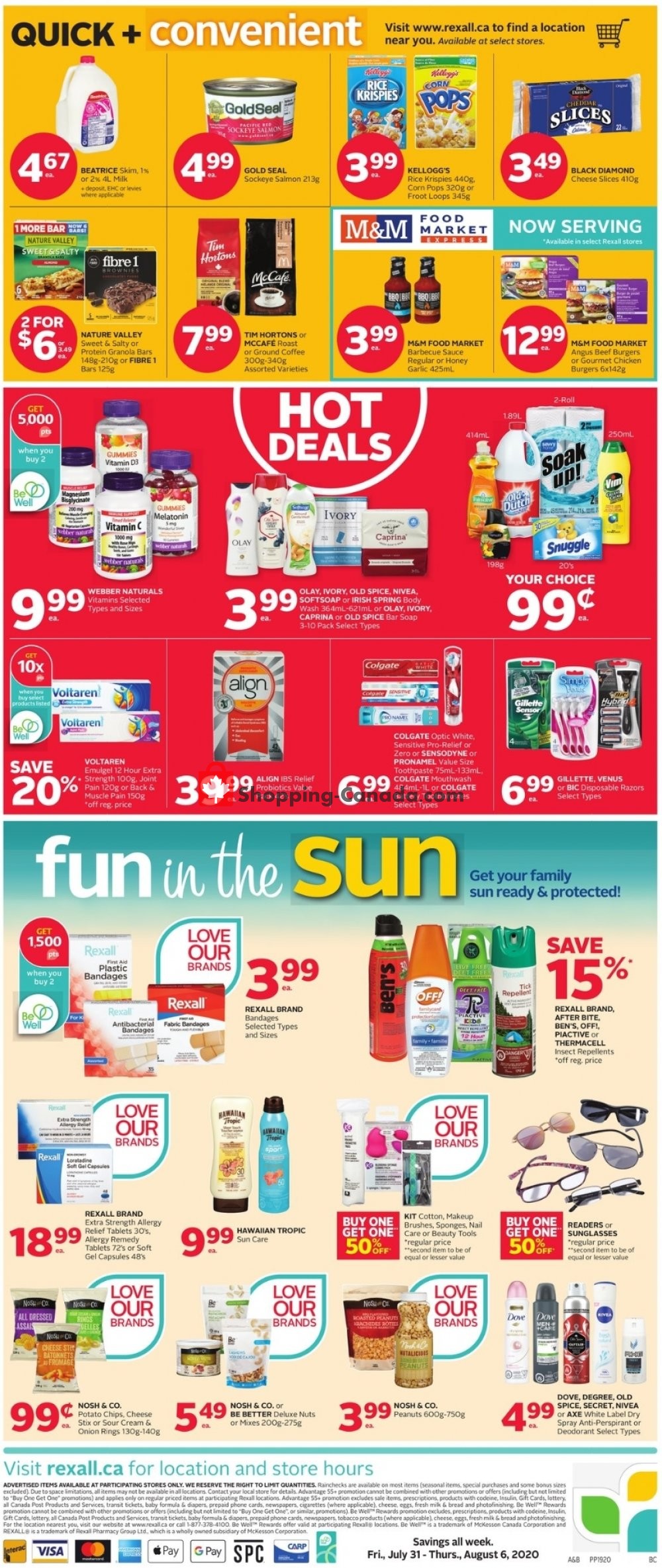 Rexall Drug Store flyer from Friday July 31, 2020 to Thursday August 6, 2020 - page 2