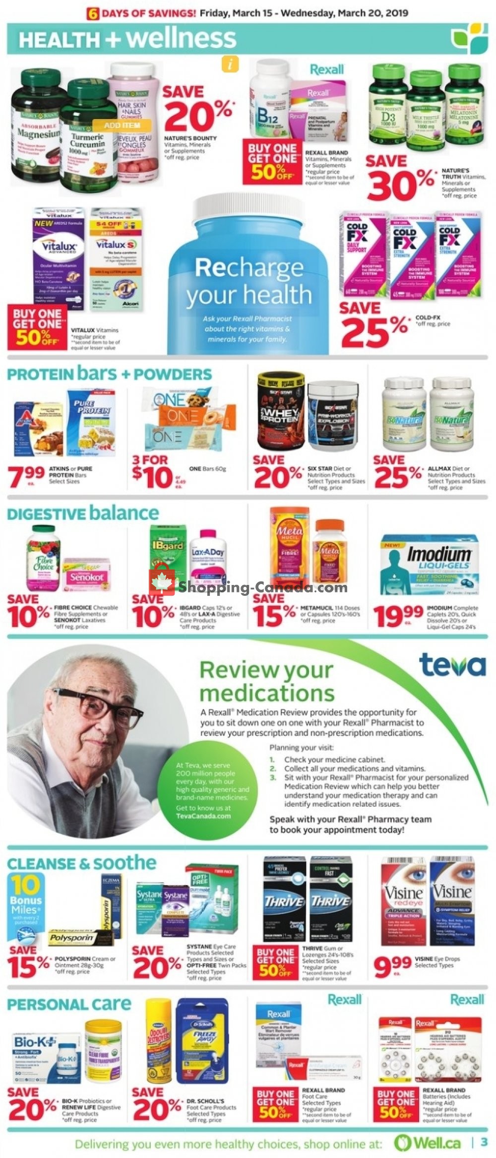 Rexall Drug Store flyer from Friday March 15, 2019 to Wednesday March 20, 2019 - page 7