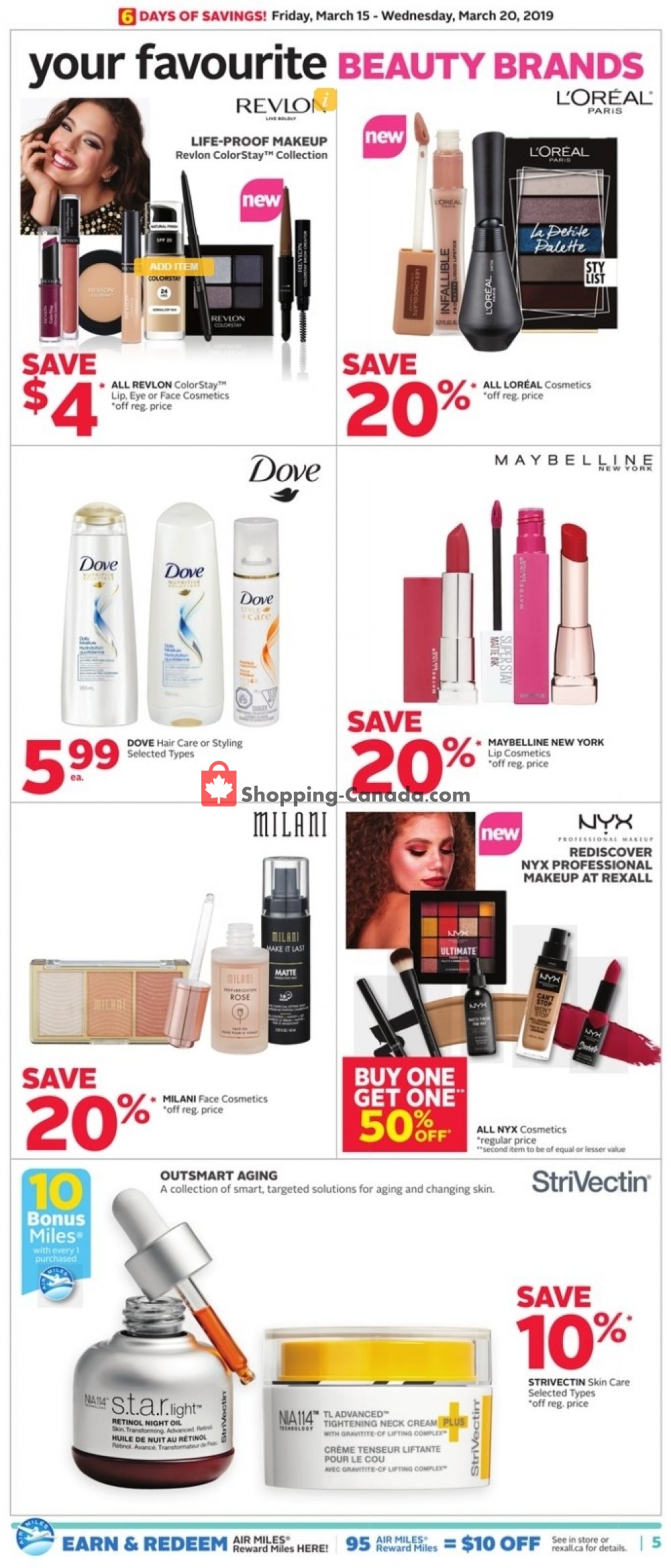 Rexall Drug Store flyer from Friday March 15, 2019 to Wednesday March 20, 2019 - page 9
