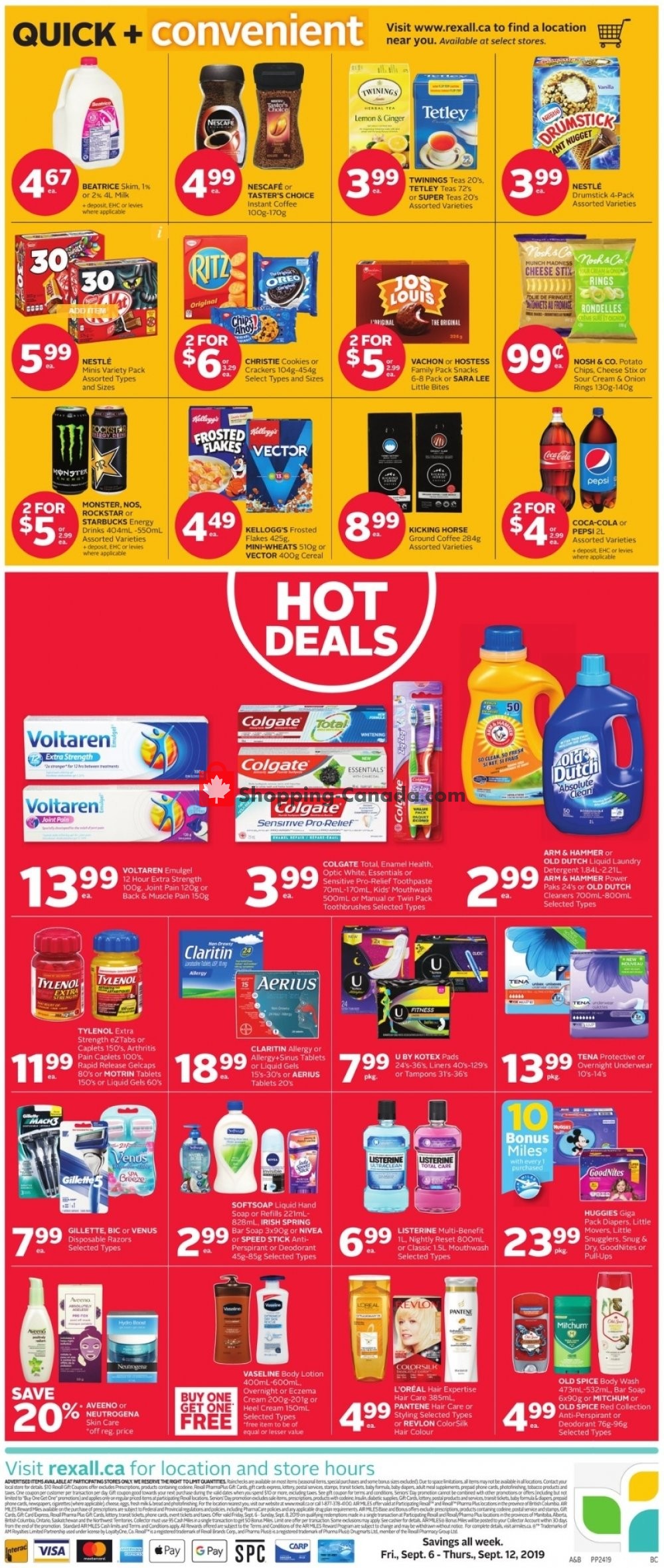 Rexall Drug Store flyer from Friday September 6, 2019 to Thursday September 12, 2019 - page 2