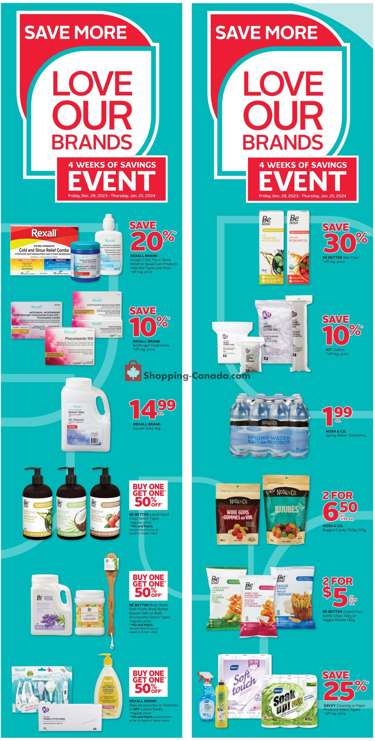 Rexall Drug Store flyer from Friday December 29, 2023 to Thursday January 4, 2024 - page 2