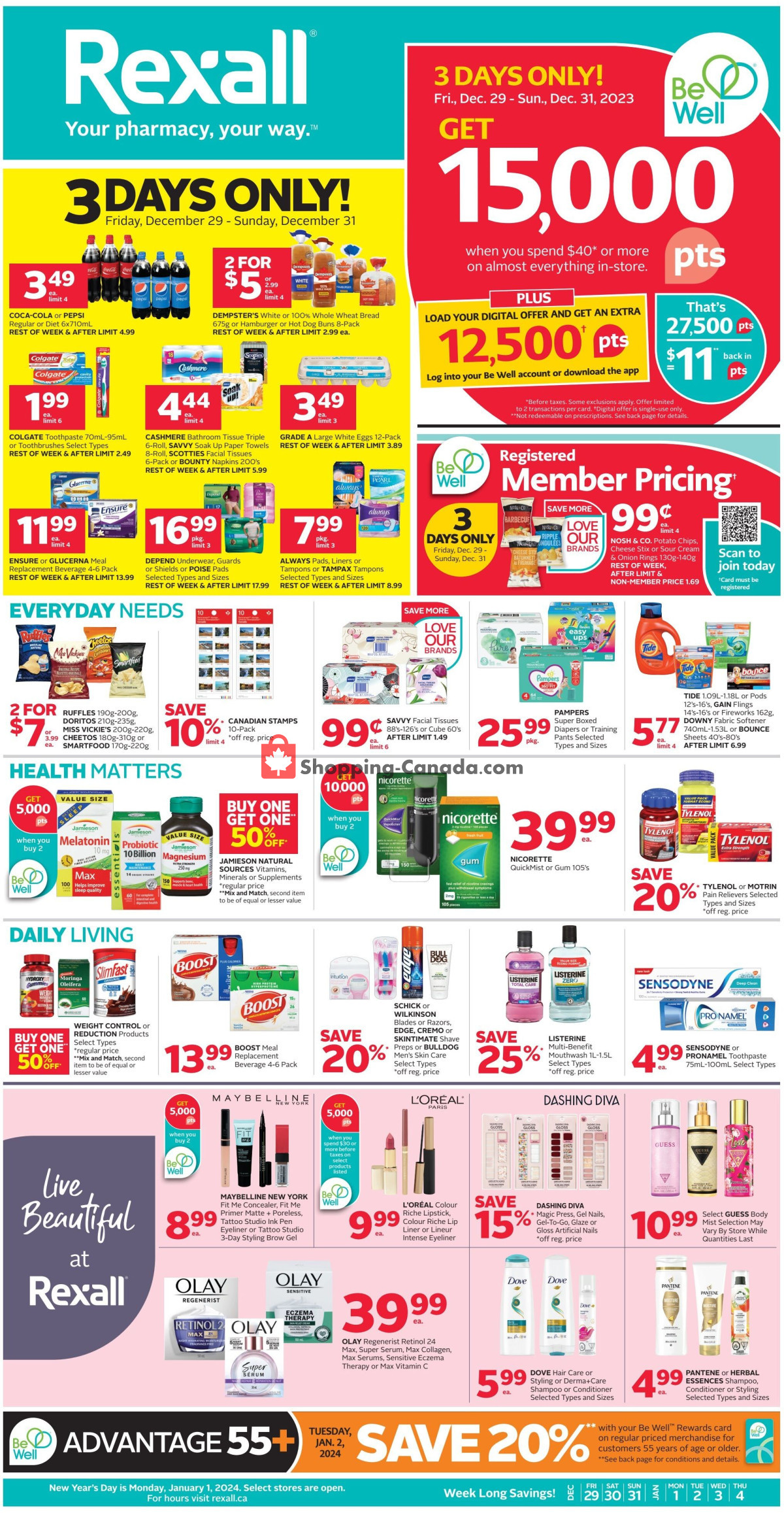 Rexall Drug Store flyer from Friday December 29, 2023 to Thursday January 4, 2024 - page 3