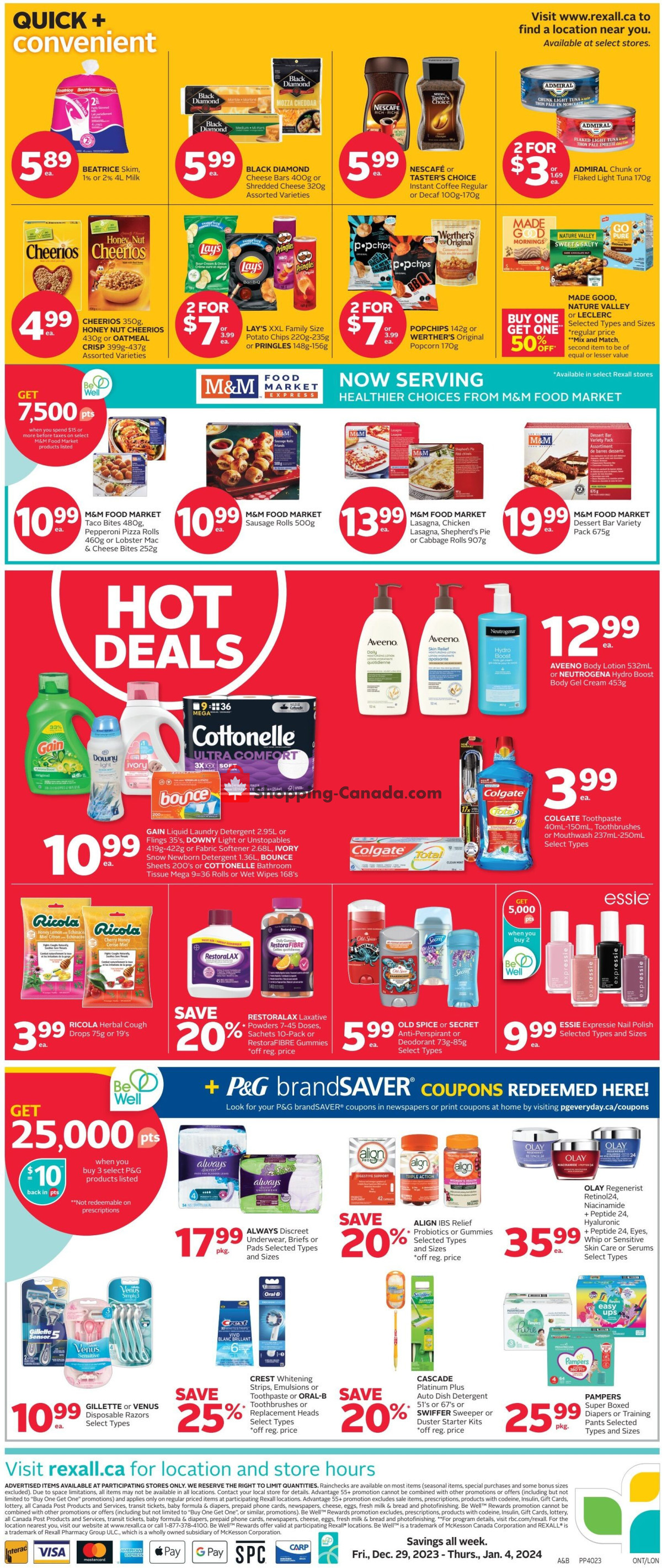 Rexall Drug Store flyer from Friday December 29, 2023 to Thursday January 4, 2024 - page 4