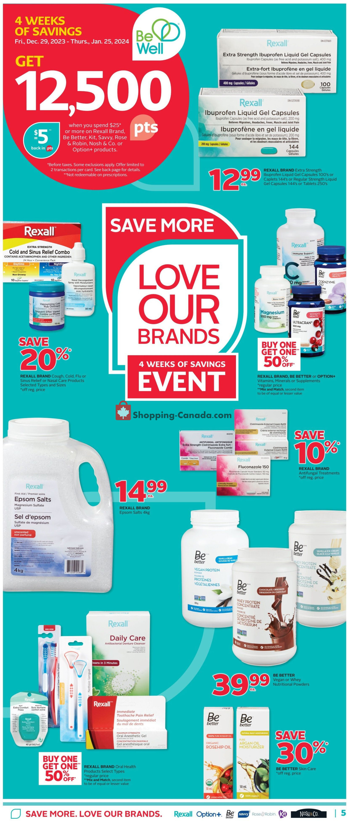 Rexall Drug Store flyer from Friday January 19, 2024 to Thursday January 25, 2024 - page 8