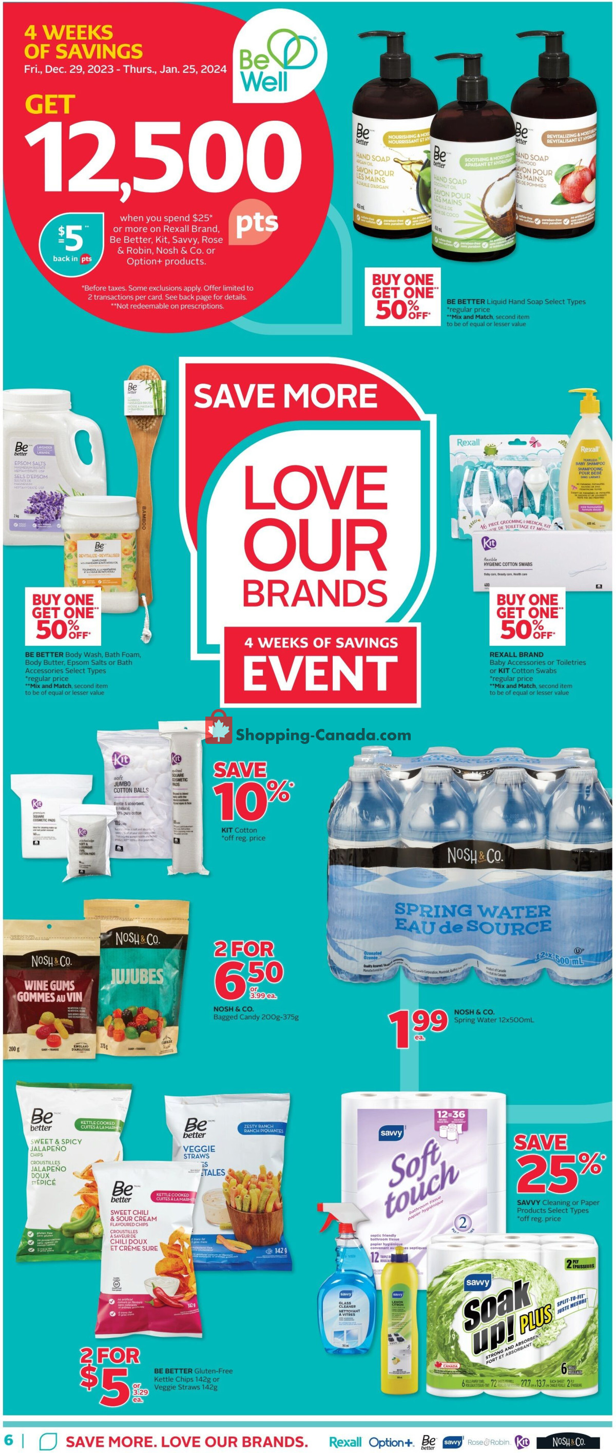 Rexall Drug Store flyer from Friday January 19, 2024 to Thursday January 25, 2024 - page 9