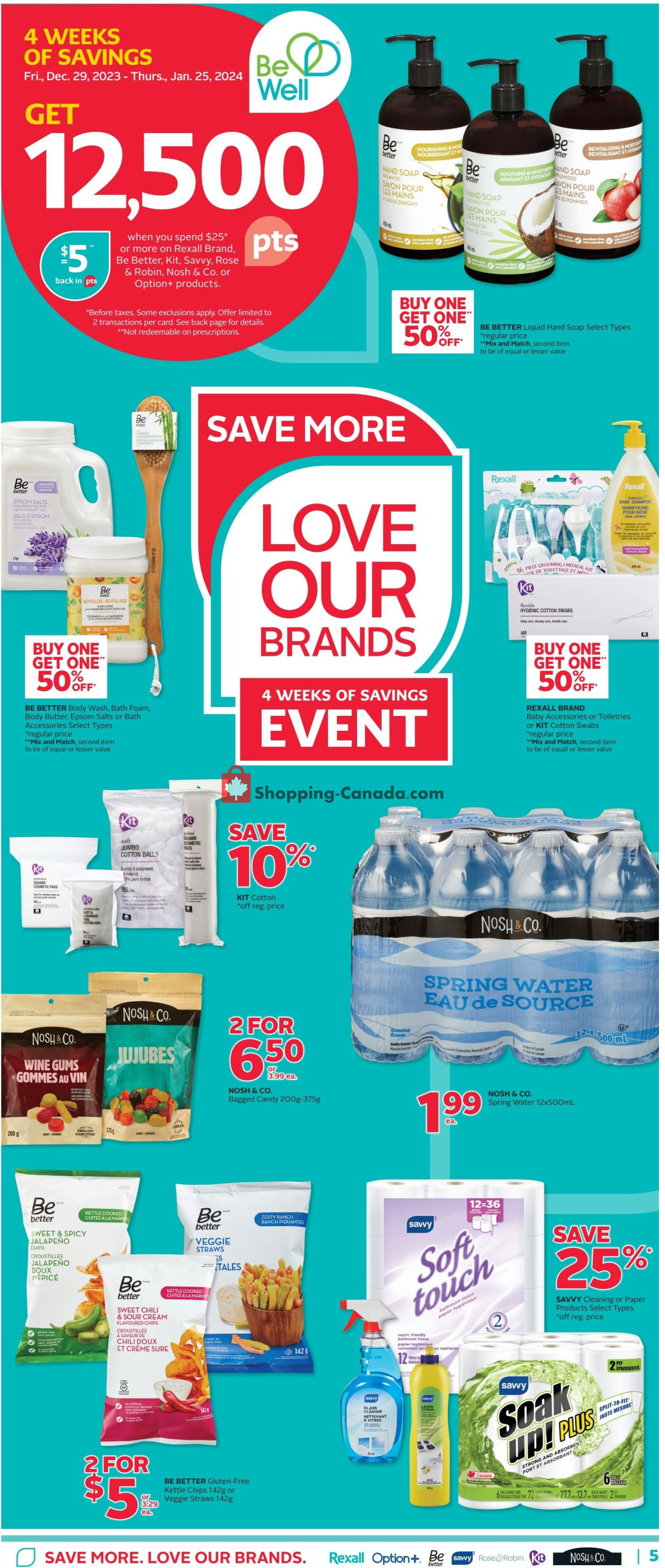 Rexall Drug Store flyer from Friday January 5, 2024 to Thursday January 18, 2024 - page 7