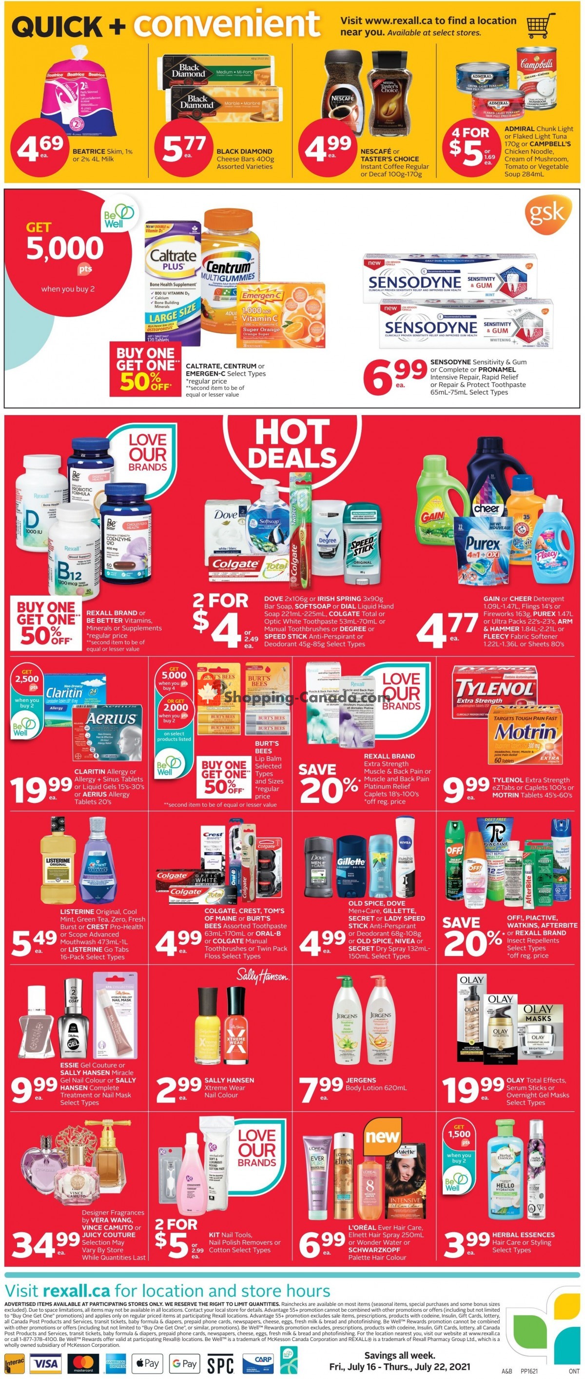 Rexall Drug Store flyer from Friday July 16, 2021 to Thursday July 22, 2021 - page 2