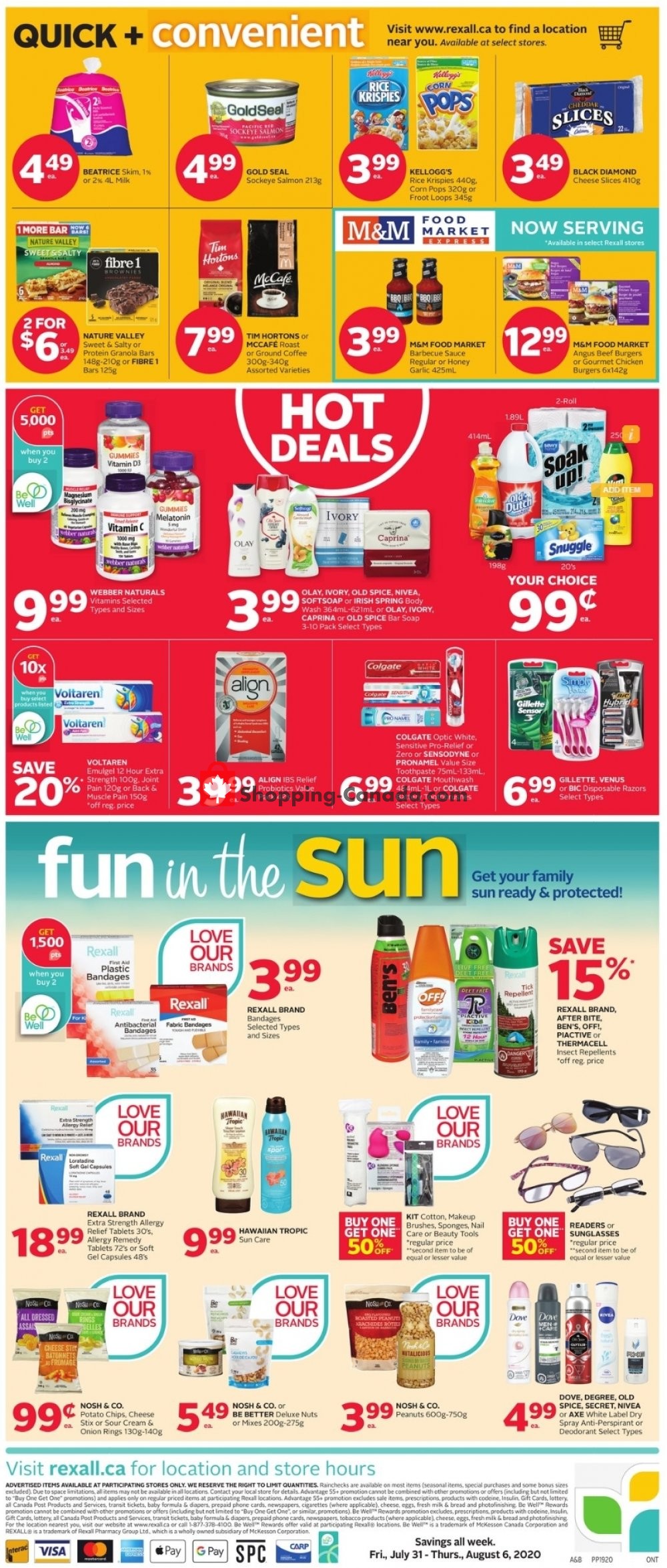 Rexall Drug Store flyer from Friday July 31, 2020 to Thursday August 6, 2020 - page 2