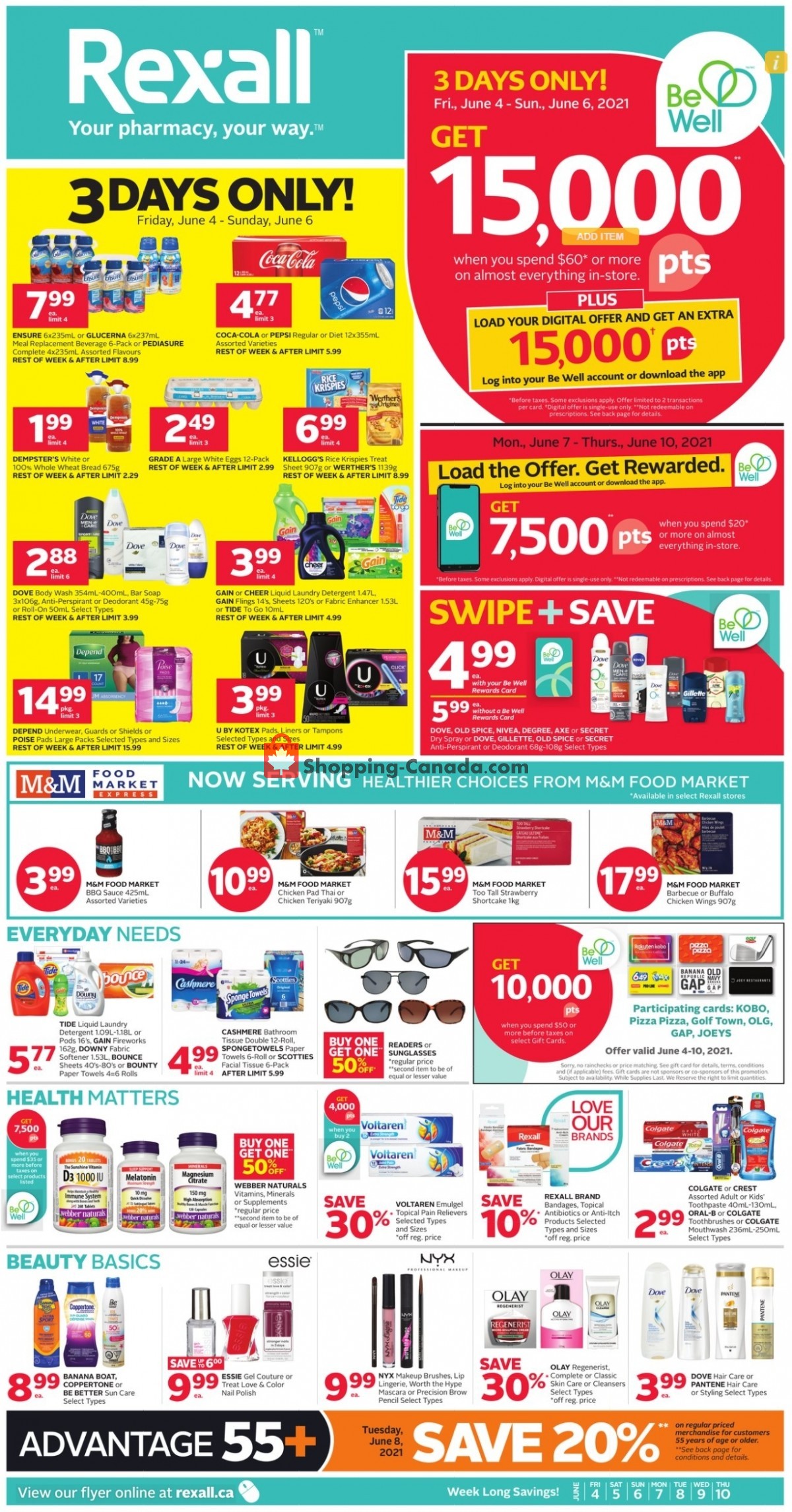 Rexall Drug Store flyer from Friday June 4, 2021 to Thursday June 10, 2021 - page 1