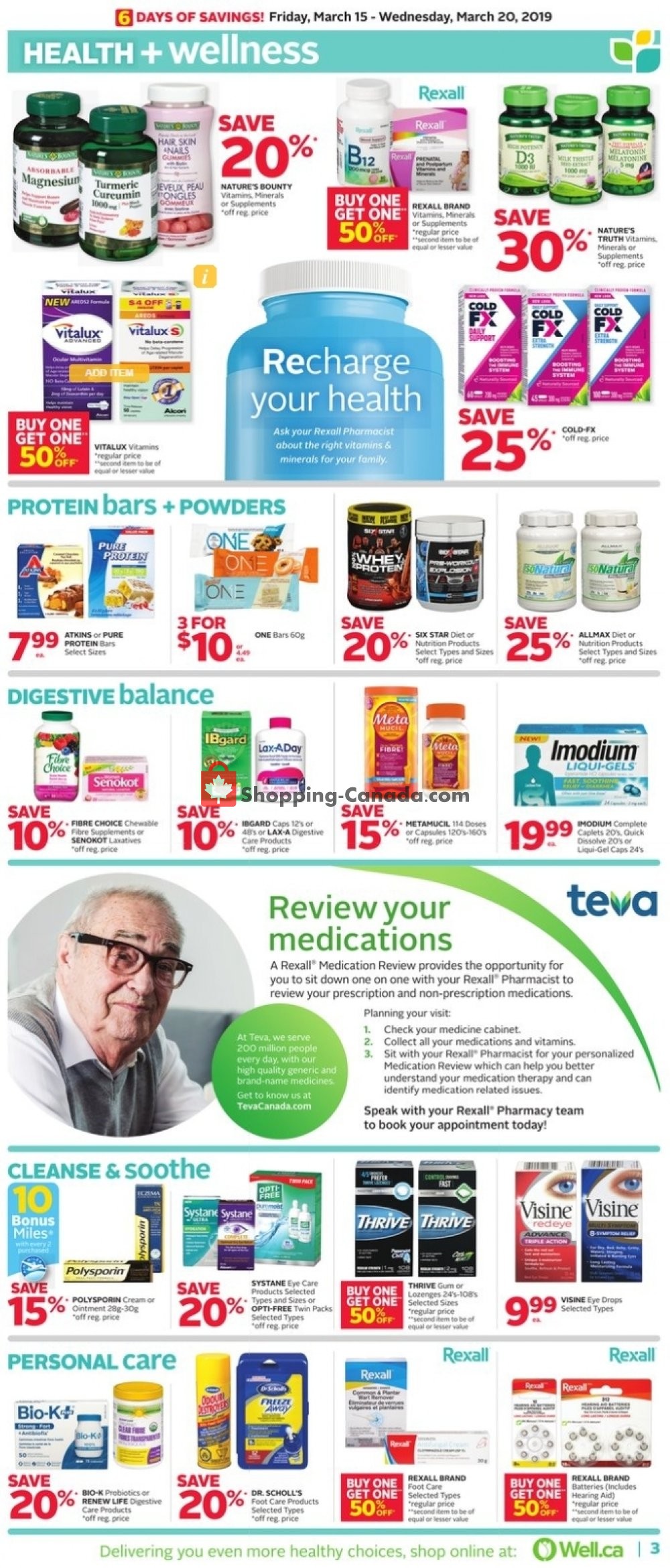 Rexall Drug Store flyer from Friday March 15, 2019 to Wednesday March 20, 2019 - page 7