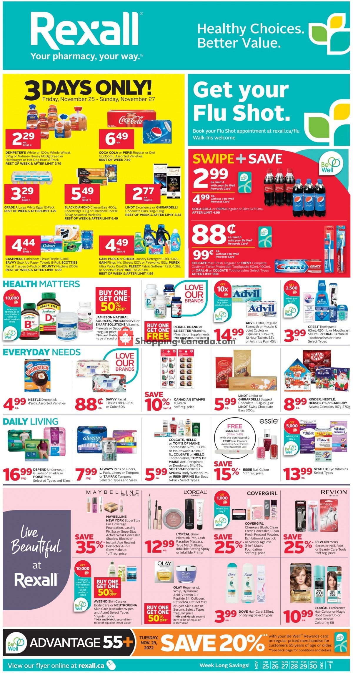 Rexall Drug Store Canada, flyer (Special Offer ON) November 25 December 1, 2022