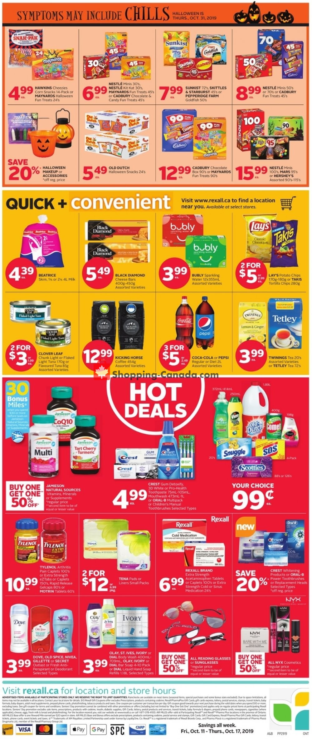 Rexall Drug Store flyer from Friday October 11, 2019 to Thursday October 17, 2019 - page 2