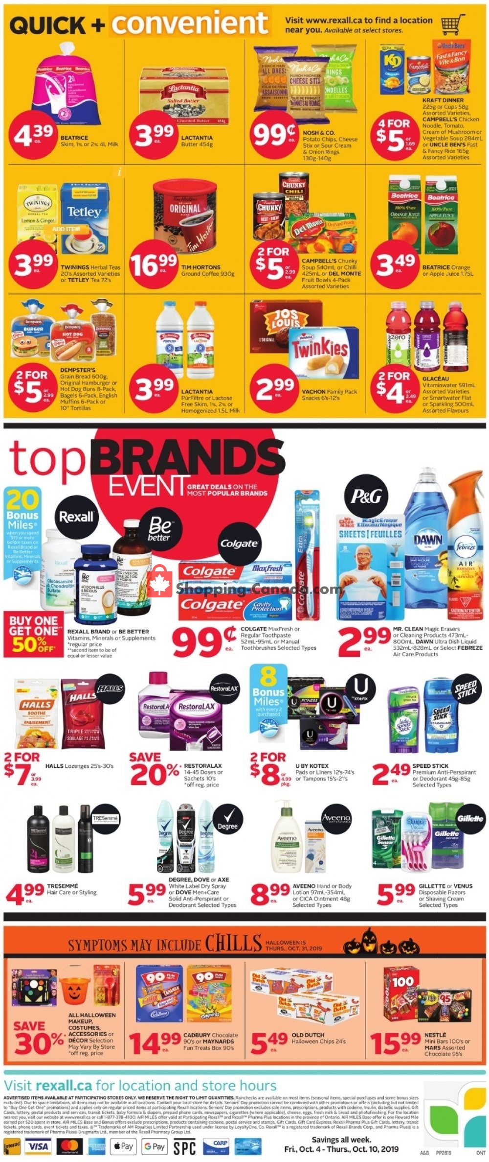 Rexall Drug Store flyer from Friday October 4, 2019 to Thursday October 10, 2019 - page 2