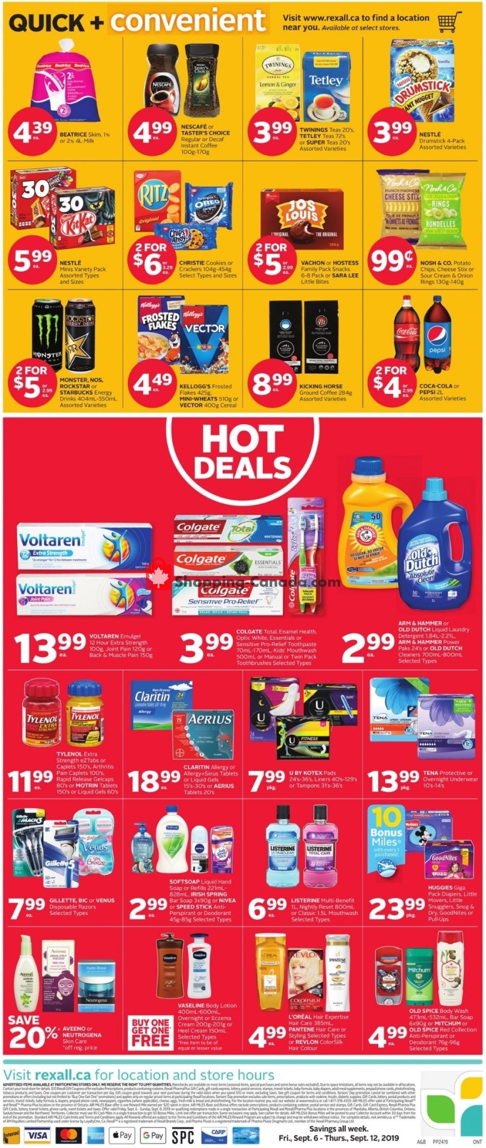 Rexall Drug Store flyer from Friday September 6, 2019 to Thursday September 12, 2019 - page 2