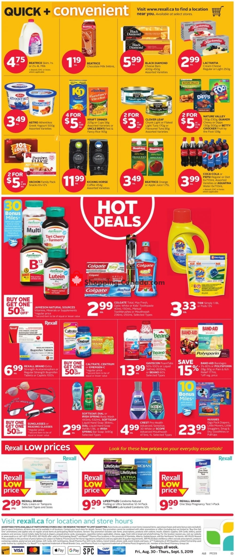 Rexall Drug Store flyer from Friday August 30, 2019 to Thursday September 5, 2019 - page 2