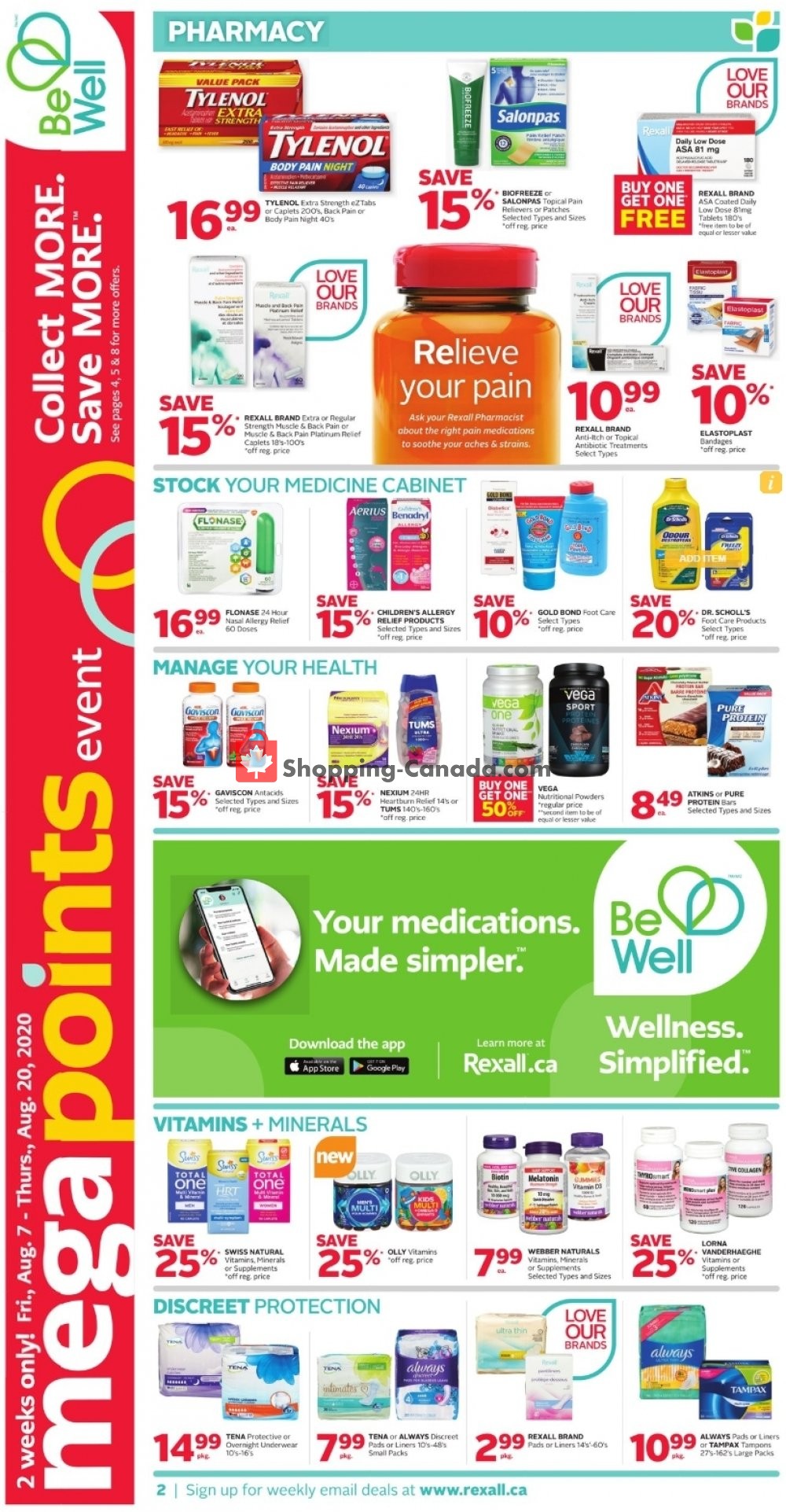 Rexall Drug Store flyer from Friday August 7, 2020 to Thursday August 13, 2020 - page 3