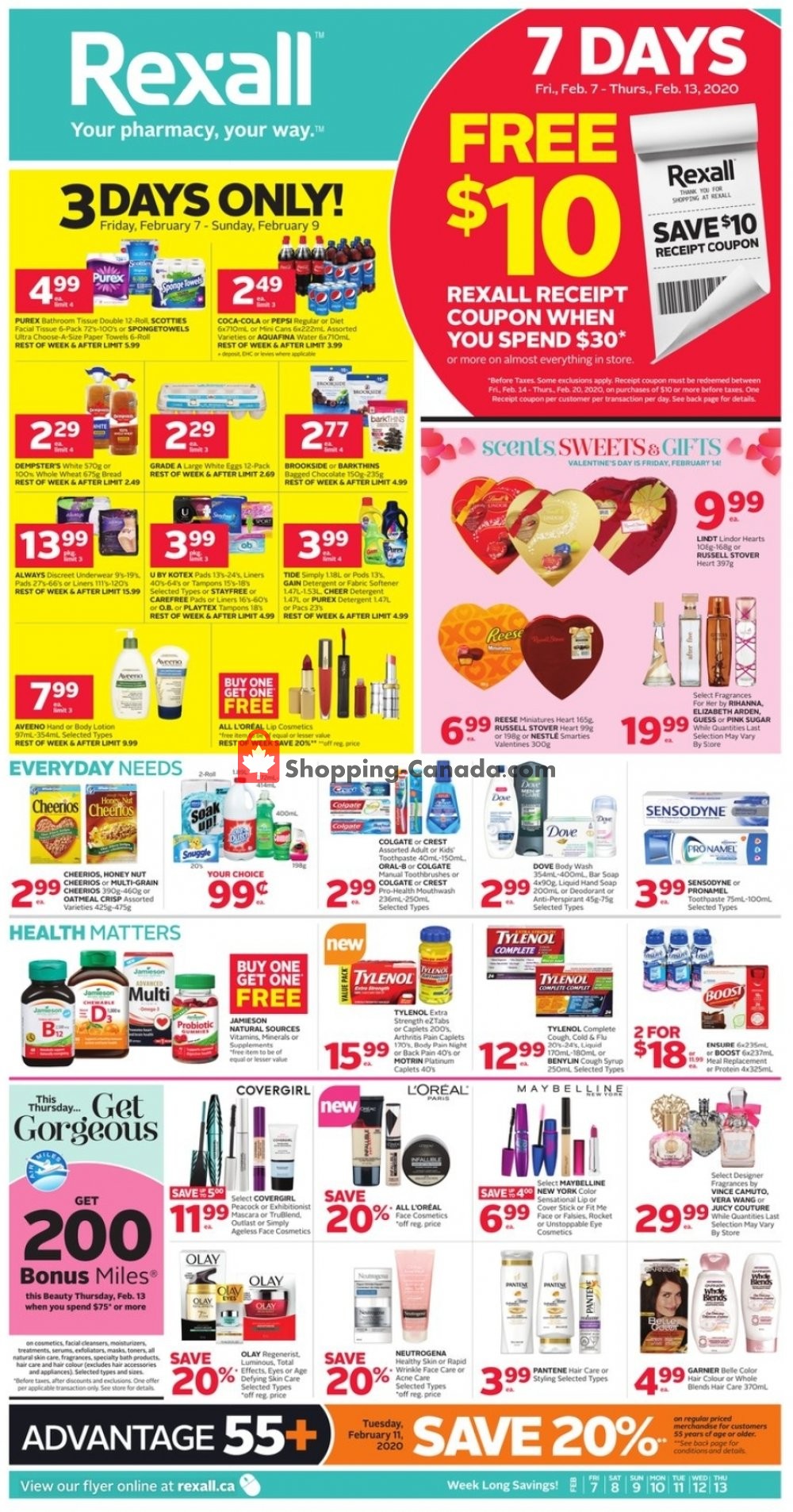 Rexall Drug Store flyer from Friday February 7, 2020 to Thursday February 13, 2020 - page 1