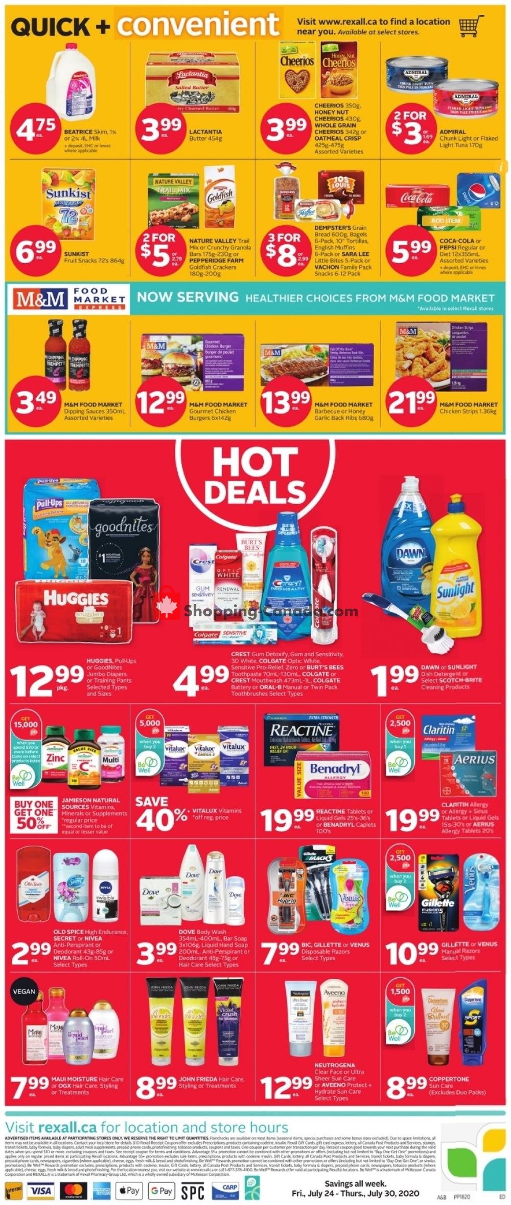 Rexall Drug Store flyer from Friday July 24, 2020 to Thursday July 30, 2020 - page 2