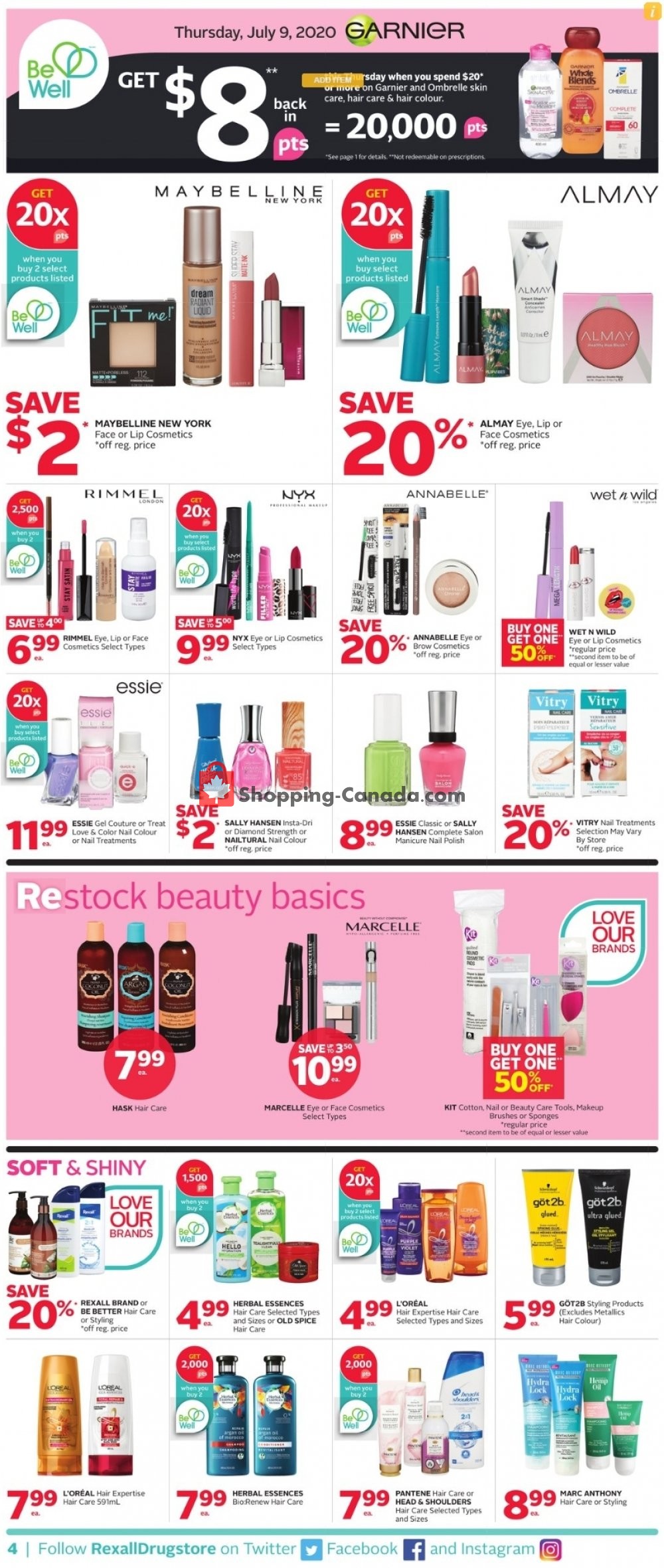 Rexall Drug Store flyer from Friday July 3, 2020 to Thursday July 9, 2020 - page 7