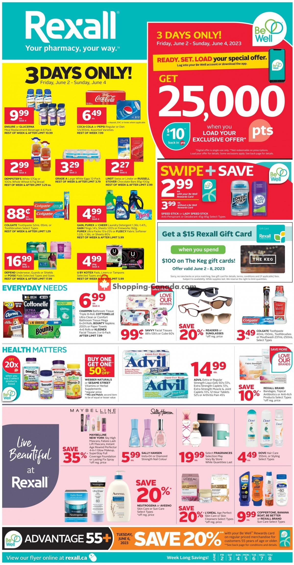Rexall Drug Store flyer from Friday June 2, 2023 to Thursday June 8, 2023 - page 1