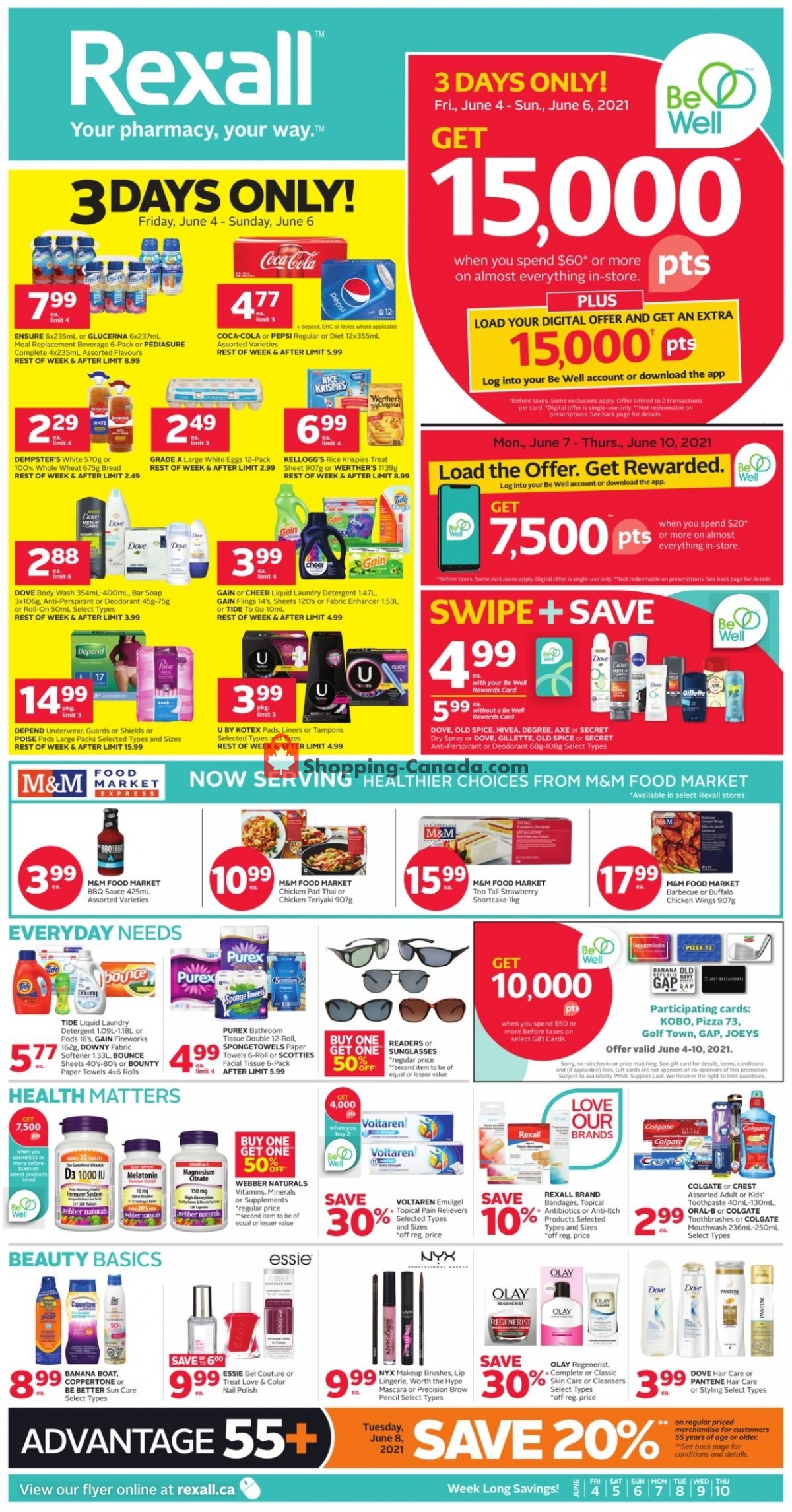 Rexall Drug Store flyer from Friday June 4, 2021 to Thursday June 10, 2021 - page 1
