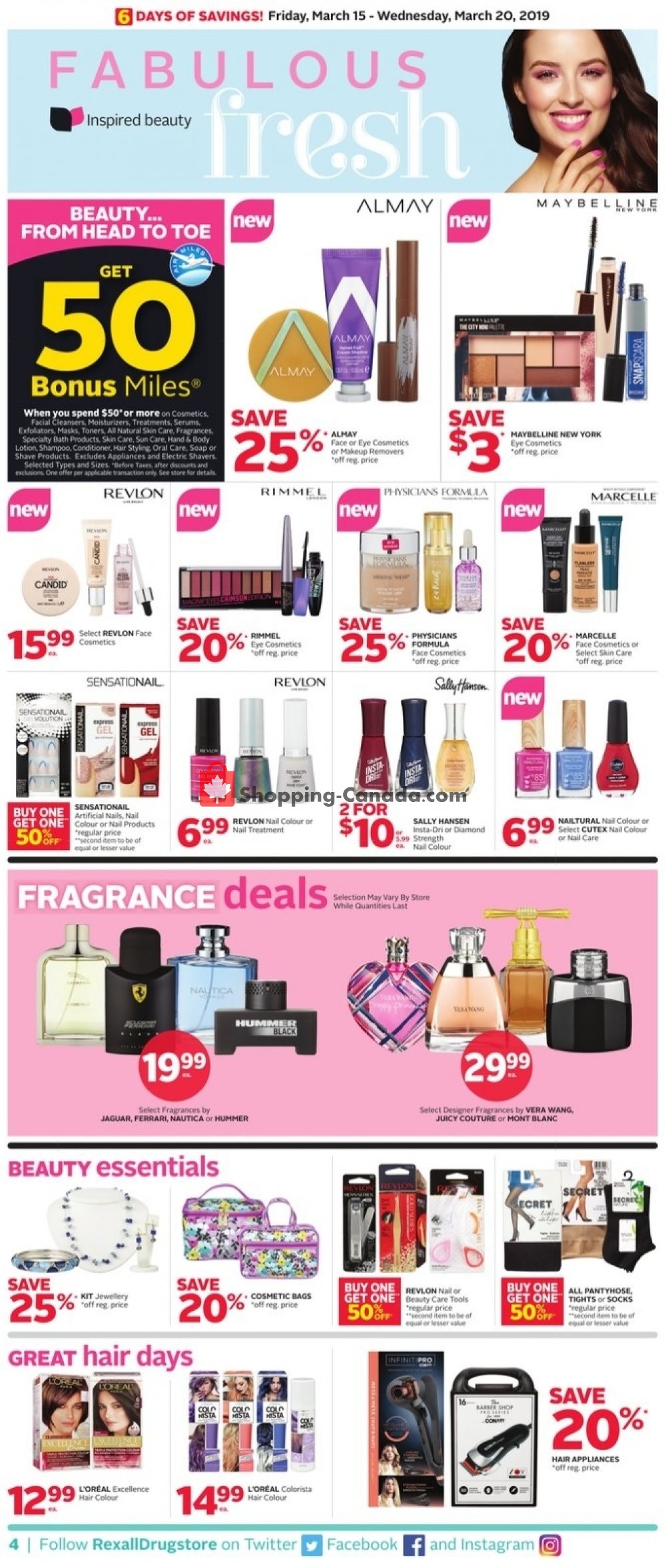Rexall Drug Store flyer from Friday March 15, 2019 to Wednesday March 20, 2019 - page 8
