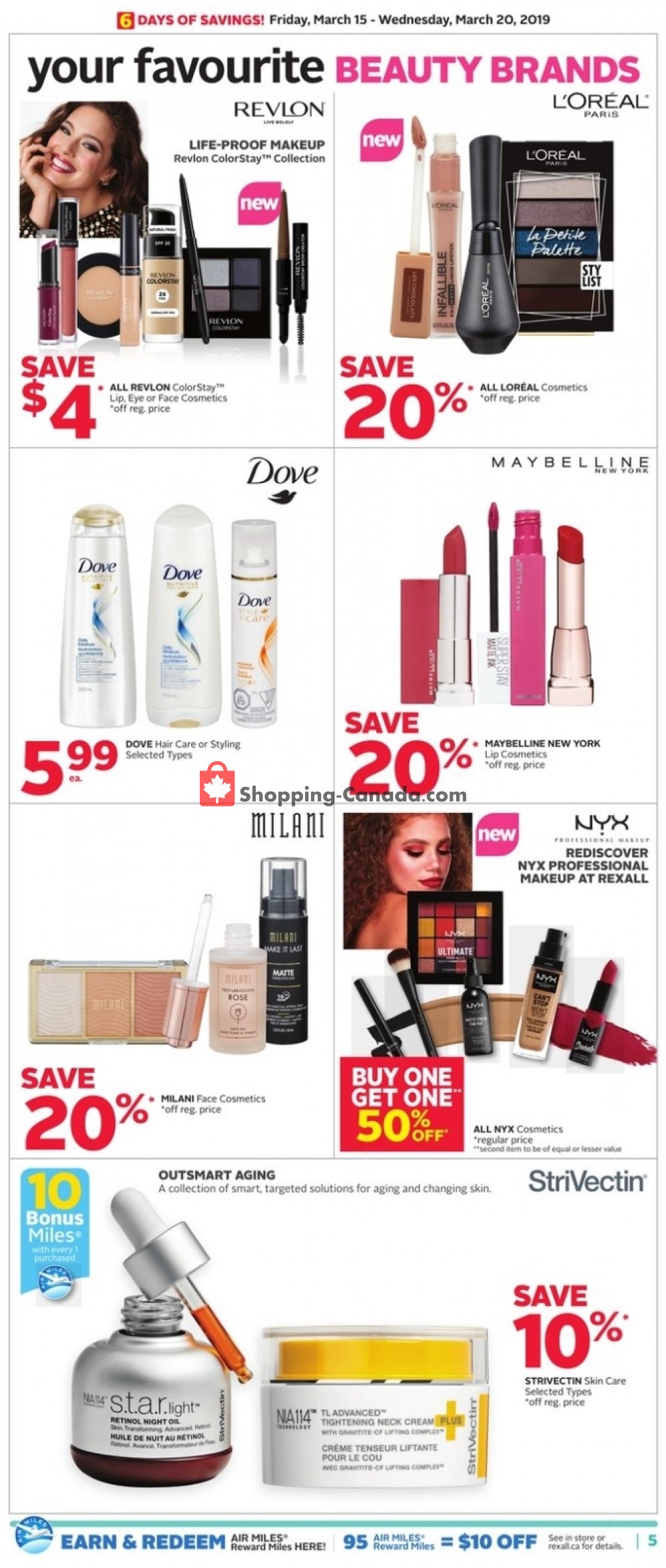 Rexall Drug Store flyer from Friday March 15, 2019 to Wednesday March 20, 2019 - page 9