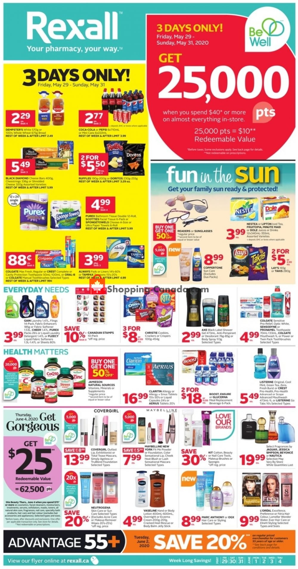 Rexall Drug Store flyer from Friday May 29, 2020 to Thursday June 4, 2020 - page 1