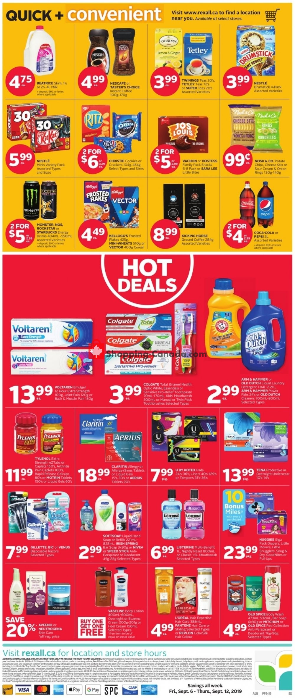 Rexall Drug Store flyer from Friday September 6, 2019 to Thursday September 12, 2019 - page 2