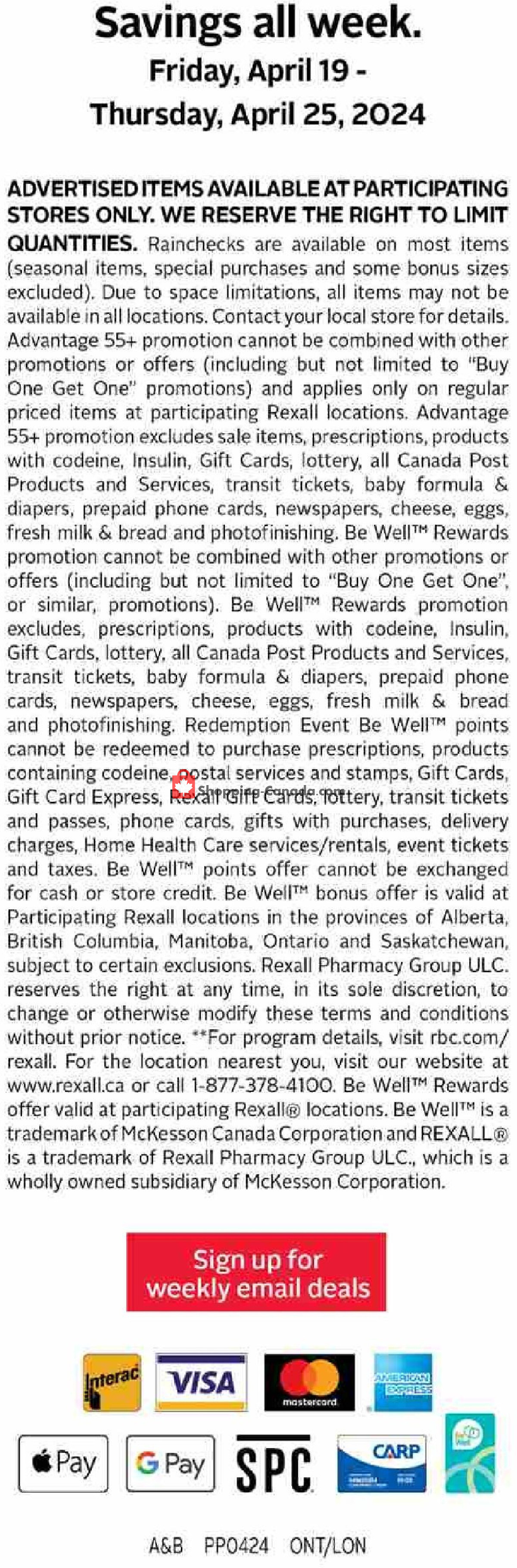 Rexall Drug Store flyer from Friday April 19, 2024 to Thursday April 25, 2024 - page 17