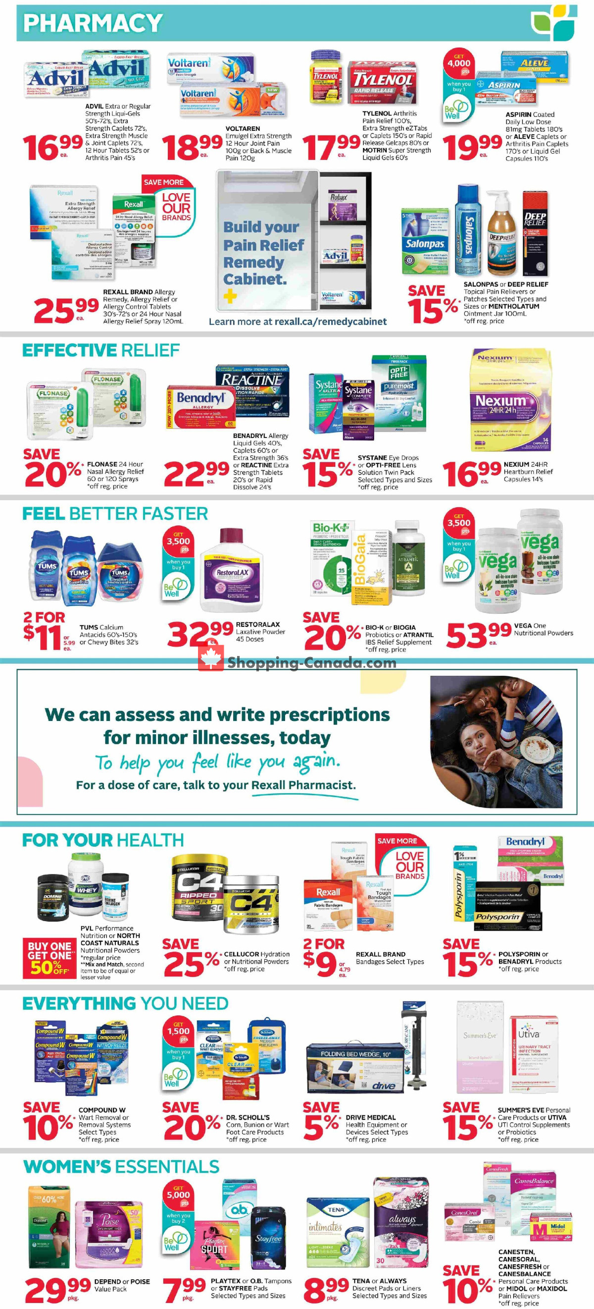 Rexall Drug Store flyer from Friday April 19, 2024 to Thursday April 25, 2024 - page 4