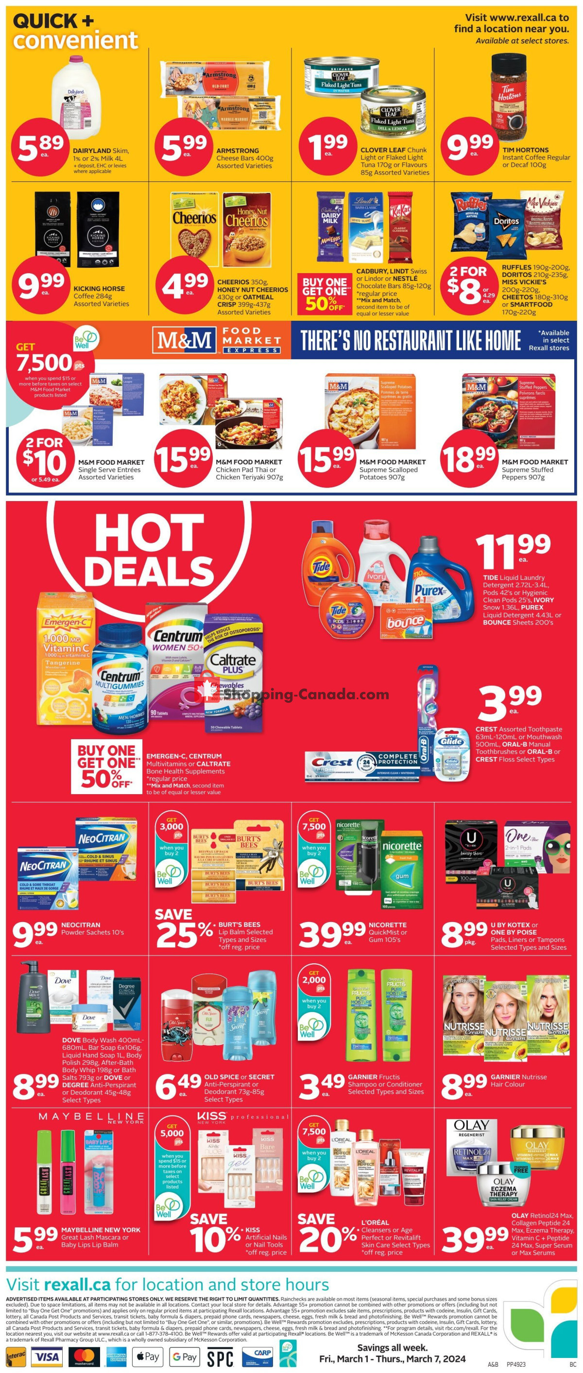 Rexall Drug Store flyer from Friday March 1, 2024 to Thursday March 7, 2024 - page 2