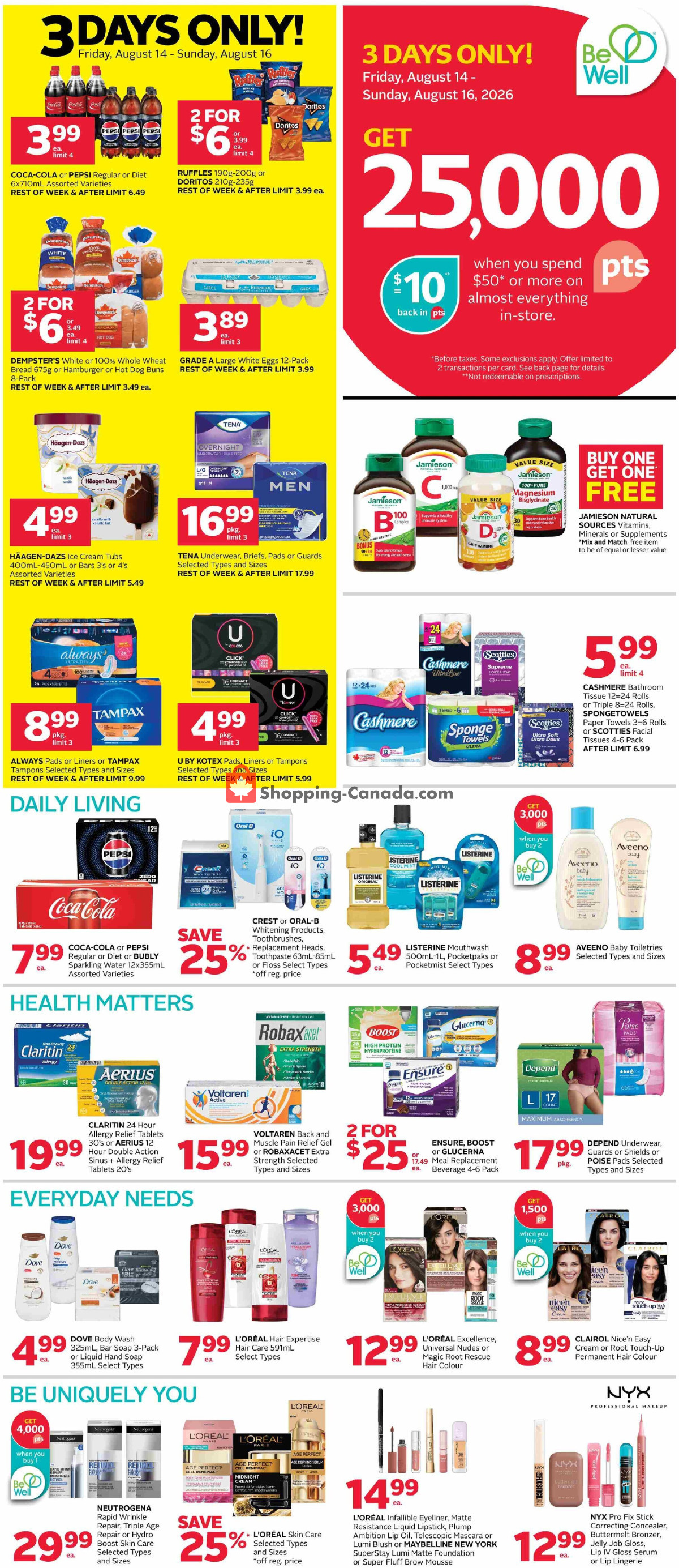 Rexall Drug Store flyer from Friday August 14, 2026 to Thursday August 20, 2026 - page 2