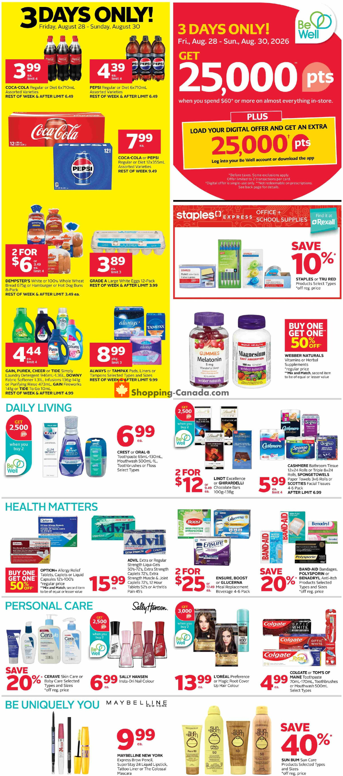 Rexall Drug Store flyer from Friday August 28, 2026 to Thursday September 3, 2026 - page 3