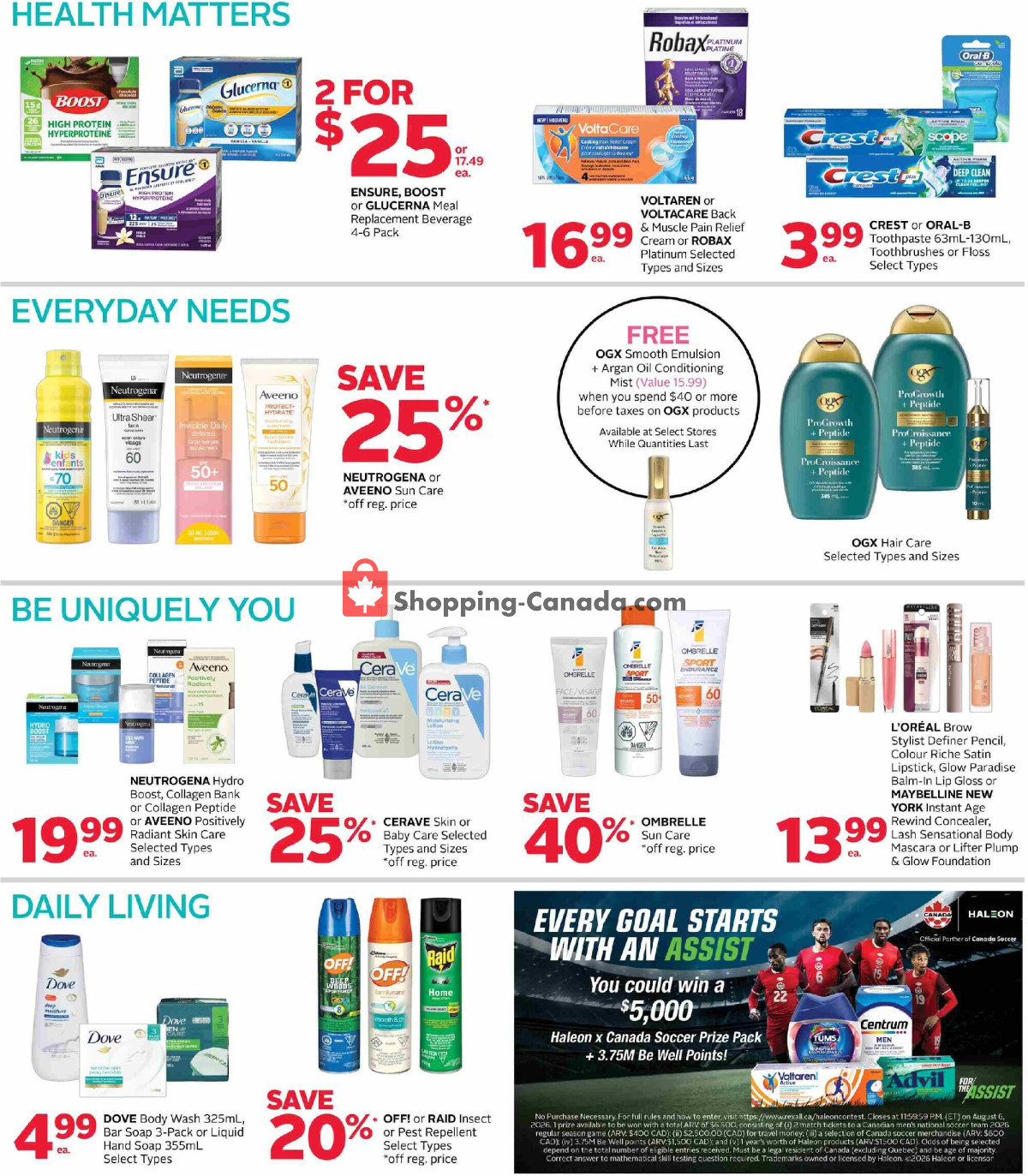 Rexall Drug Store flyer from Friday July 3, 2026 to Thursday July 9, 2026 - page 4
