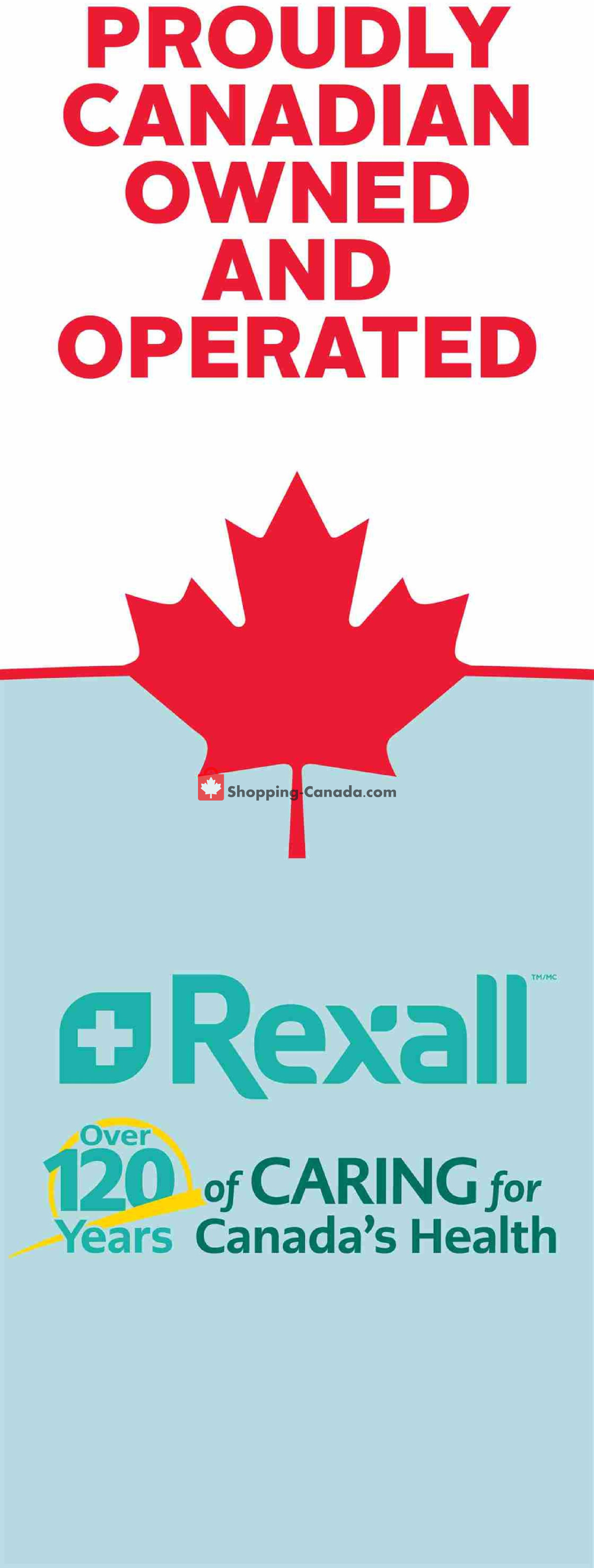 Rexall Drug Store flyer from Friday July 31, 2026 to Thursday August 13, 2026 - page 1