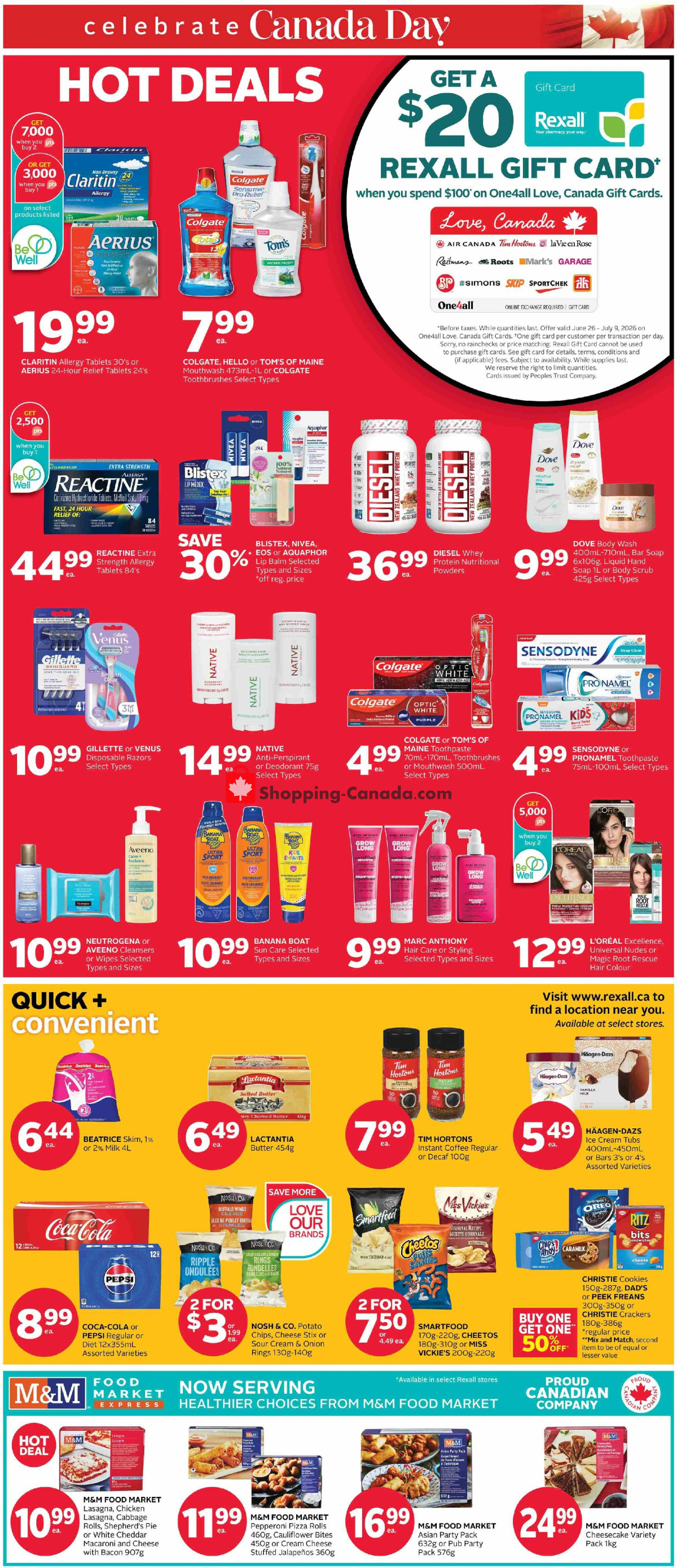 Rexall Drug Store flyer from Friday June 26, 2026 to Thursday July 2, 2026 - page 4