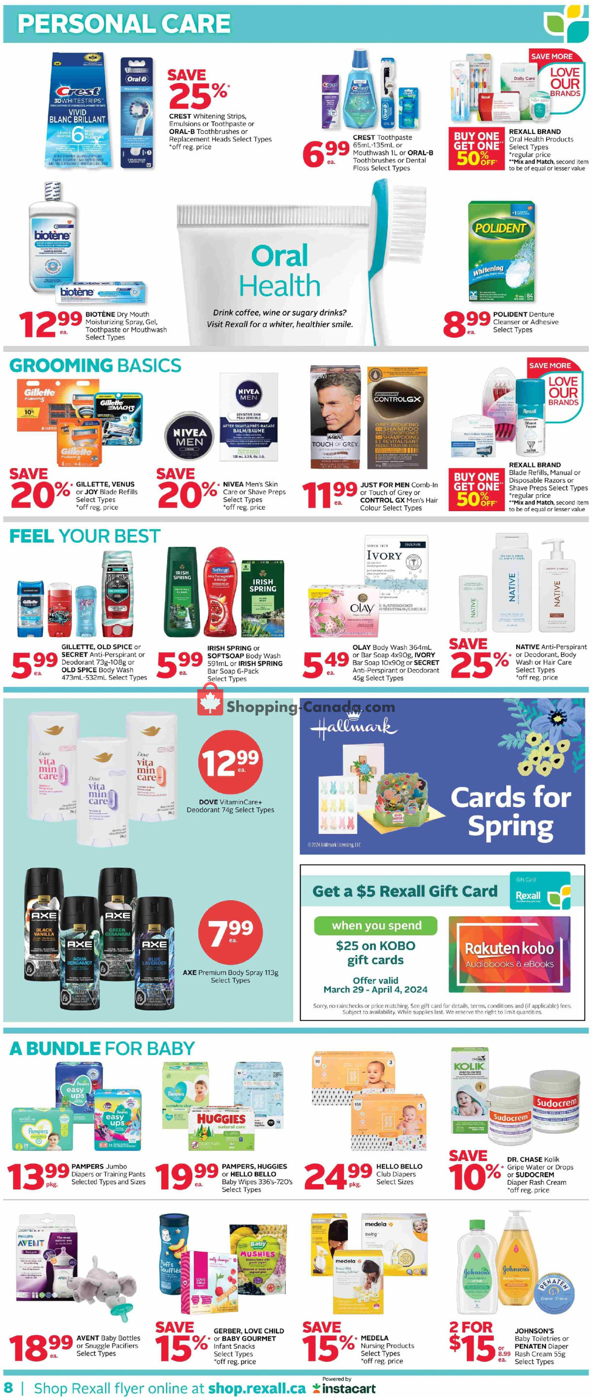 Rexall Drug Store flyer from Friday March 29, 2024 to Thursday April 4, 2024 - page 13