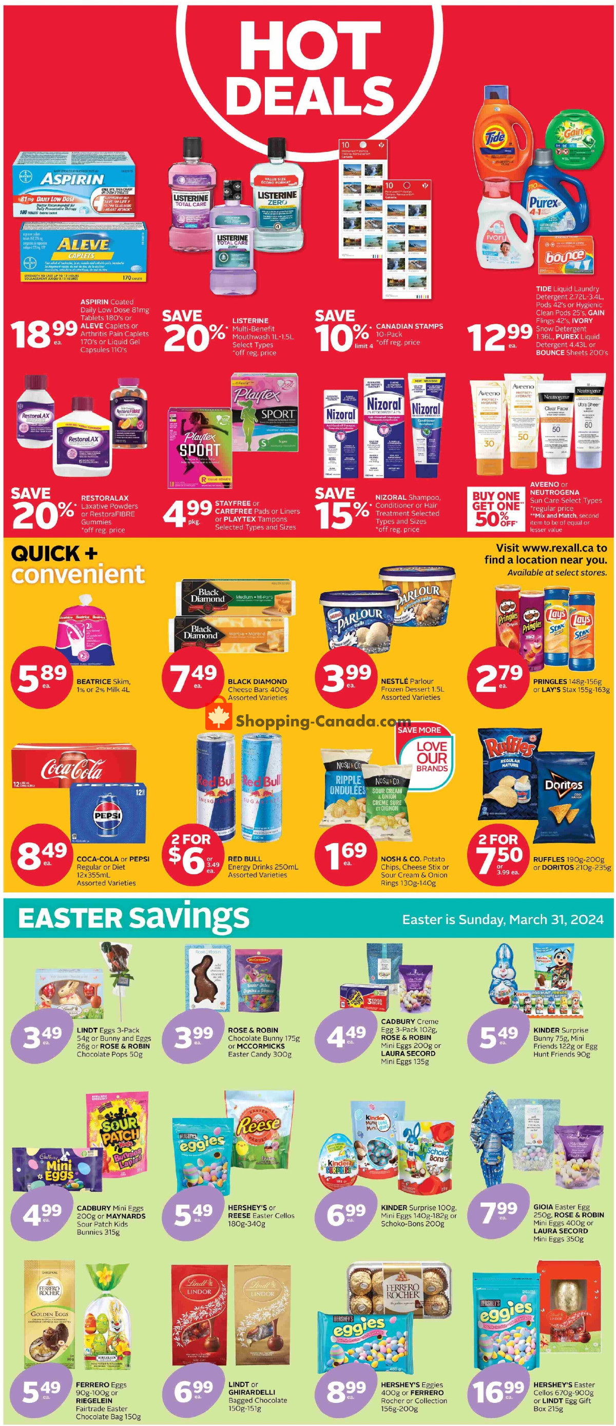 Rexall Drug Store flyer from Friday March 29, 2024 to Thursday April 4, 2024 - page 2