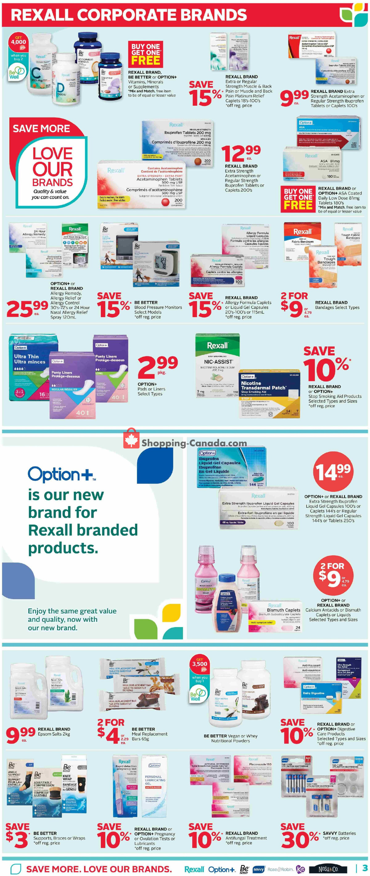 Rexall Drug Store flyer from Friday March 29, 2024 to Thursday April 4, 2024 - page 7