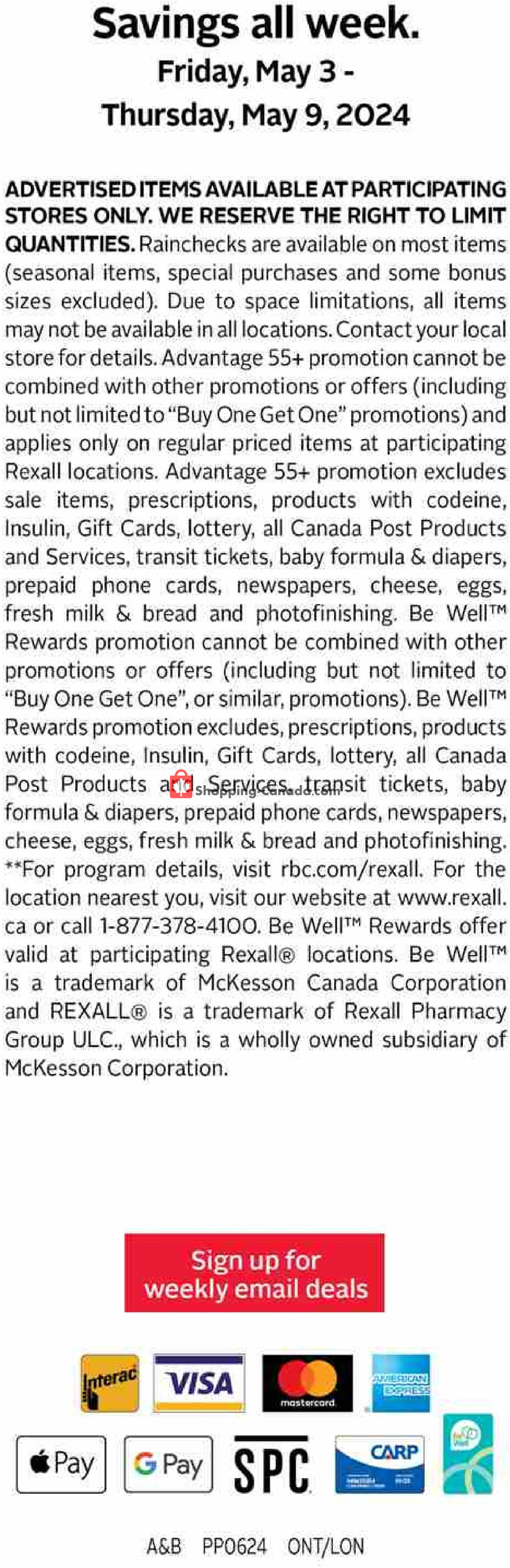 Rexall Drug Store flyer from Friday May 3, 2024 to Thursday May 9, 2024 - page 21