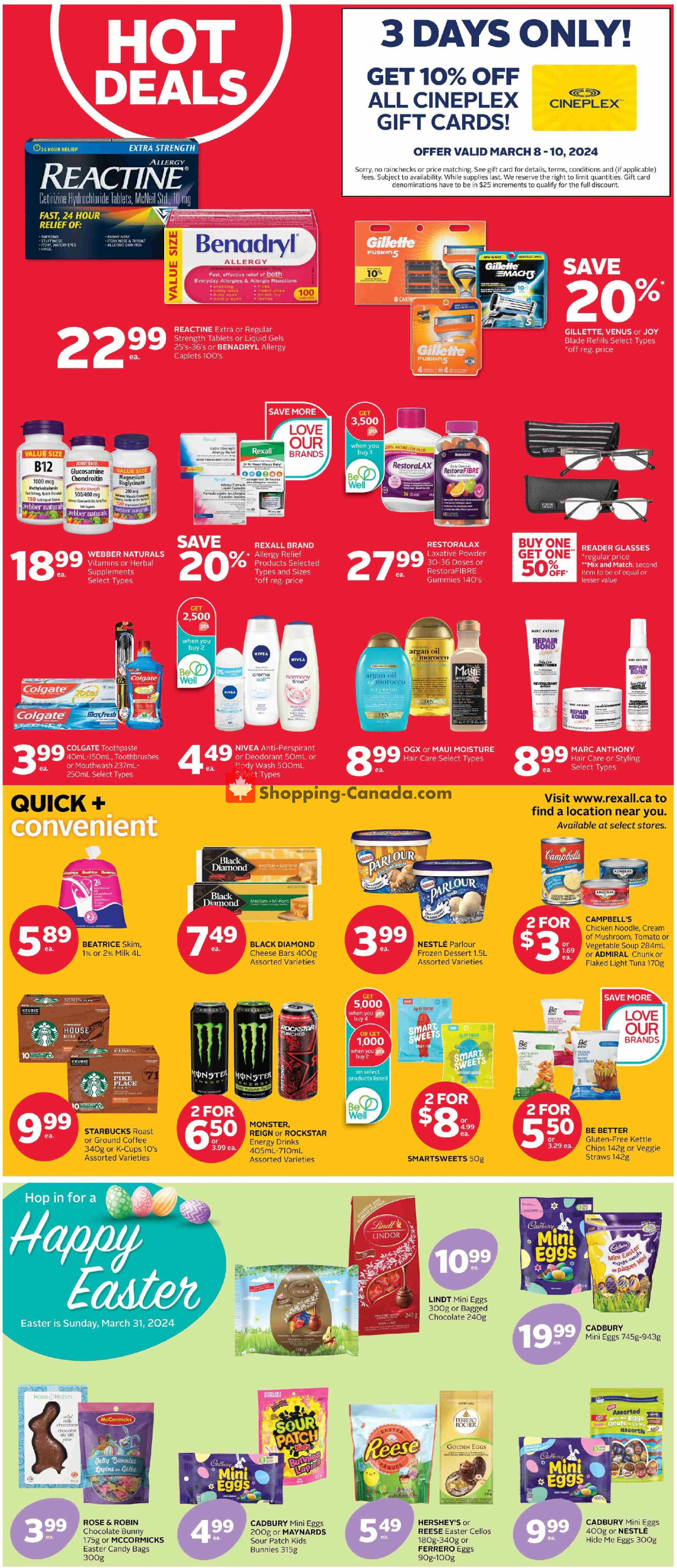 Rexall Drug Store flyer from Friday March 8, 2024 to Thursday March 14, 2024 - page 3
