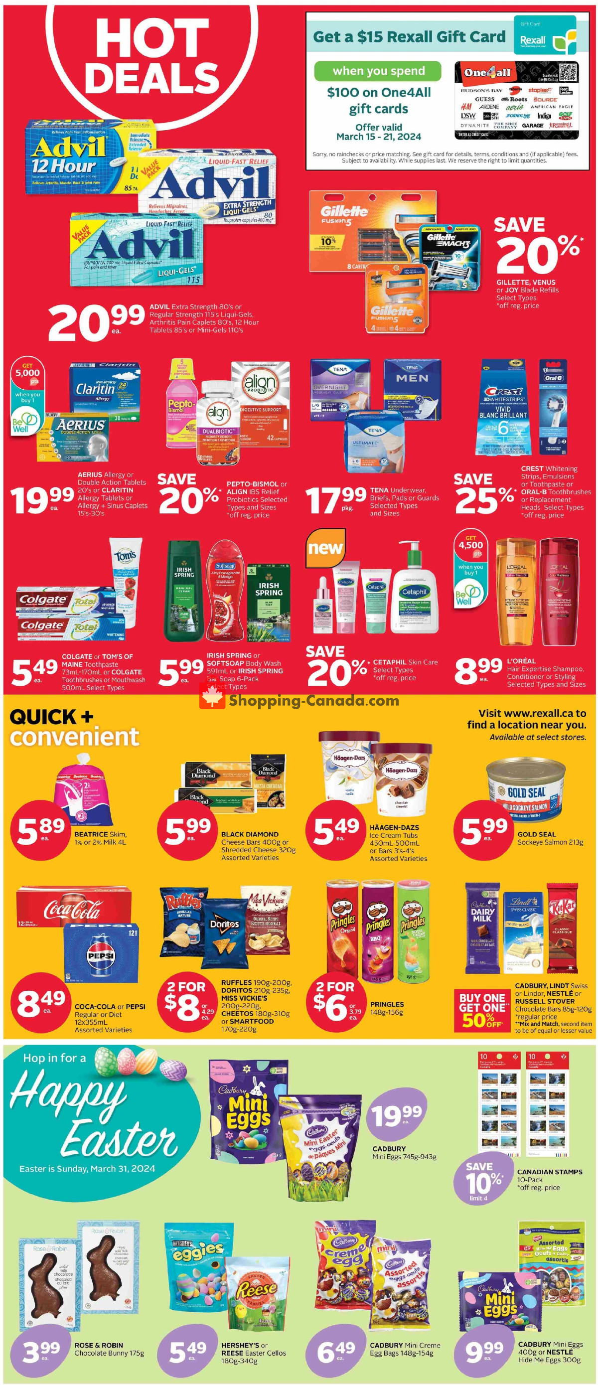 Rexall Drug Store flyer from Friday March 15, 2024 to Thursday March 21, 2024 - page 2
