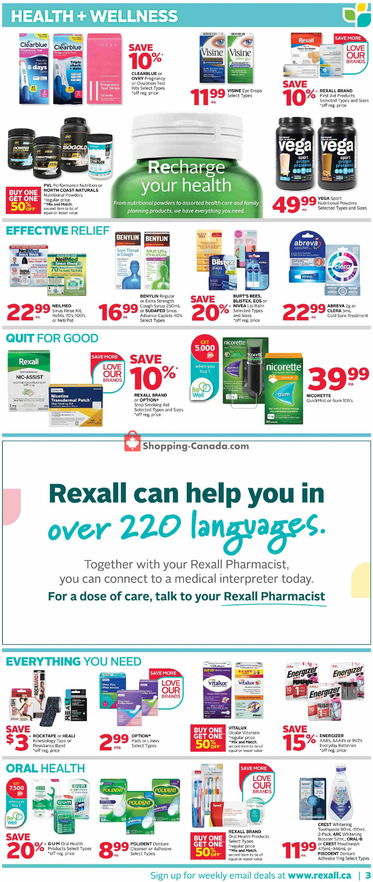 Rexall Drug Store flyer from Friday March 15, 2024 to Thursday March 21, 2024 - page 6