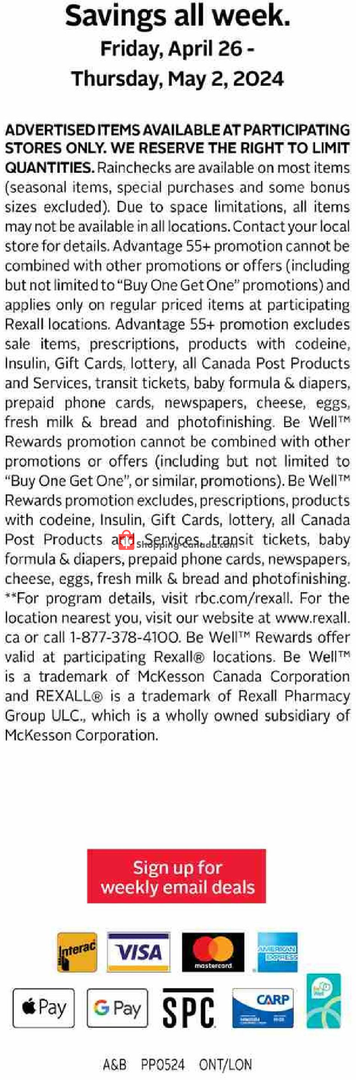 Rexall Drug Store flyer from Friday April 26, 2024 to Thursday May 2, 2024 - page 17