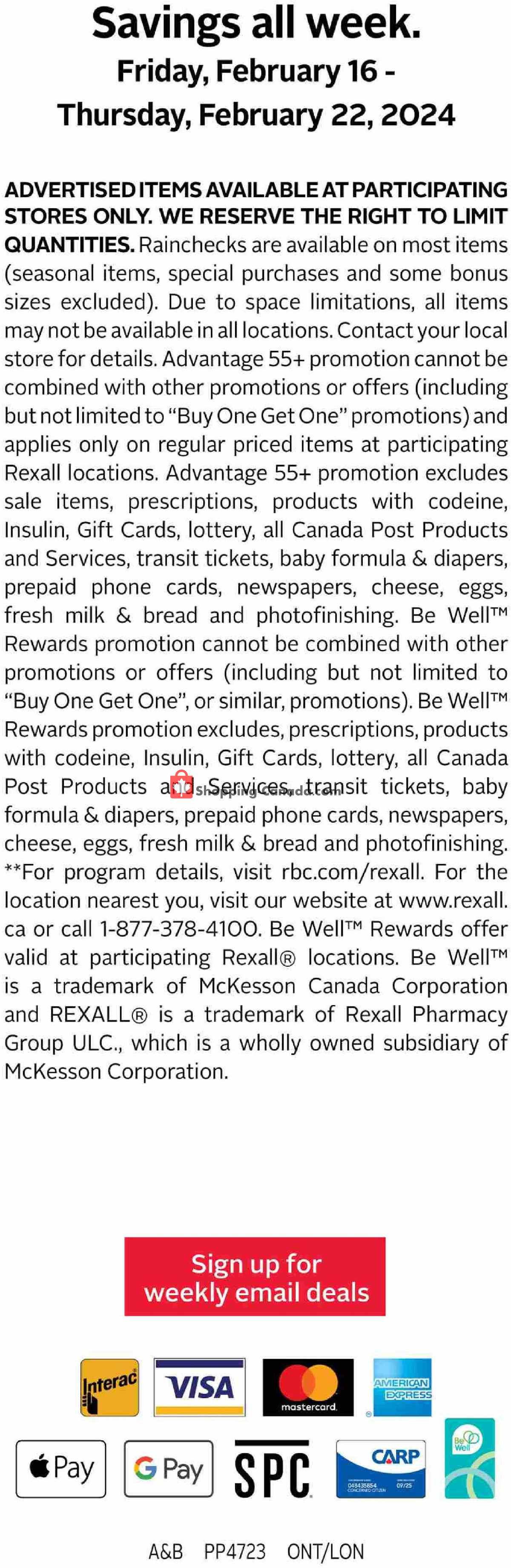 Rexall Drug Store flyer from Friday February 16, 2024 to Thursday February 22, 2024 - page 14