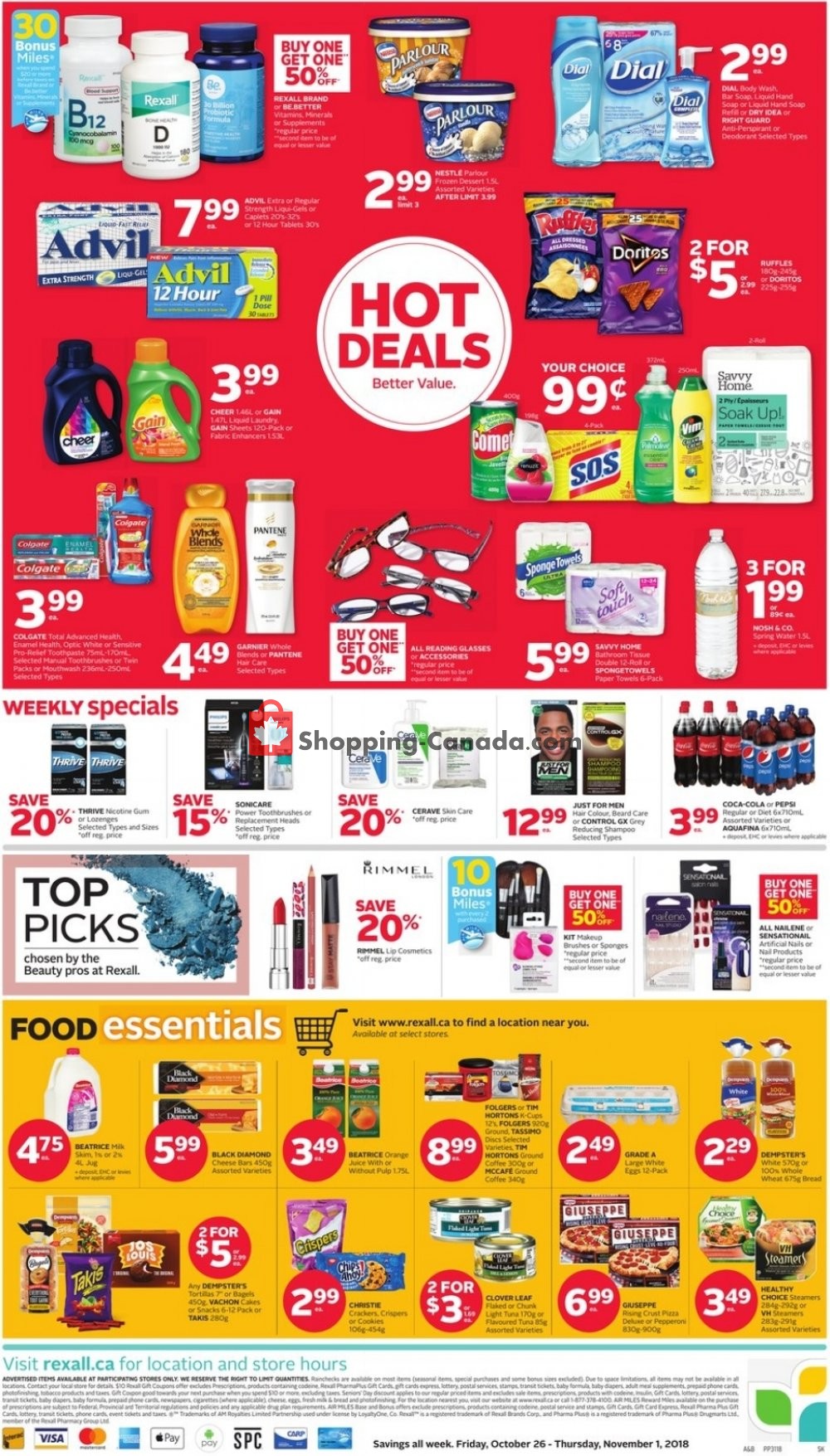 Rexall Drug Store flyer from Friday October 26, 2018 to Thursday November 1, 2018 - page 3
