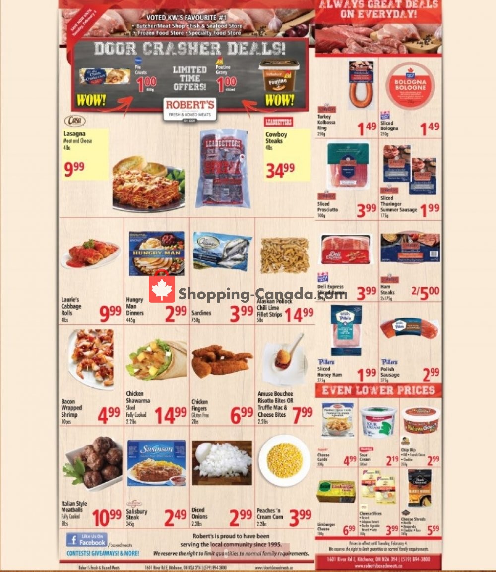 Robert's Fresh and Boxed Meats flyer from Monday February 3, 2020 to Tuesday February 4, 2020 - page 2