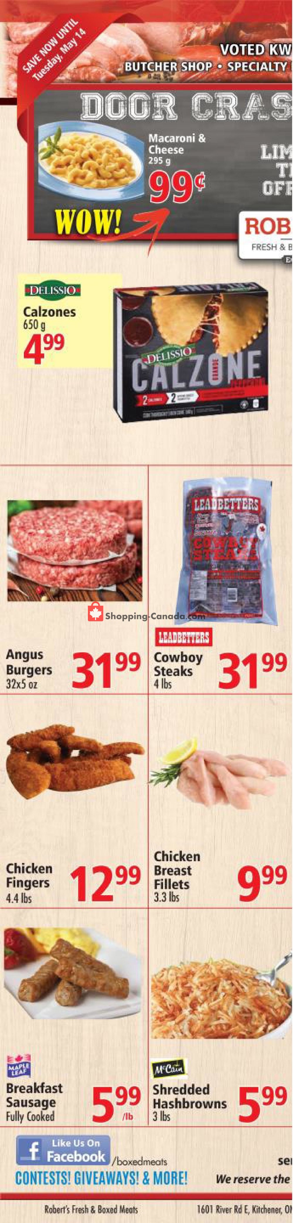 Robert's Fresh and Boxed Meats flyer from Wednesday May 8, 2019 to Tuesday May 14, 2019 - page 2